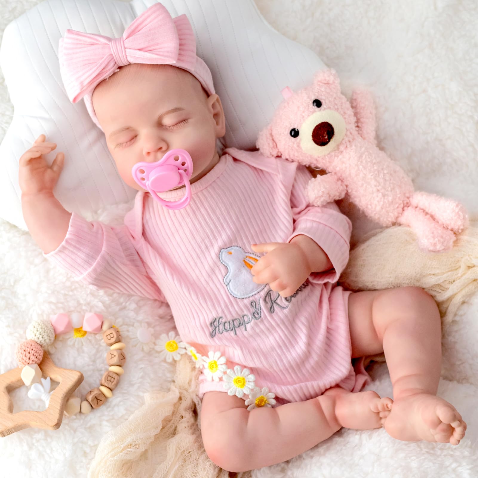 Hserial Bebes Reborn muñecas Silicona niñas 18pulgadas 46cm Realista Baby Doll Toddler Verdadero Recien Nacidos niño Abre los Ojos