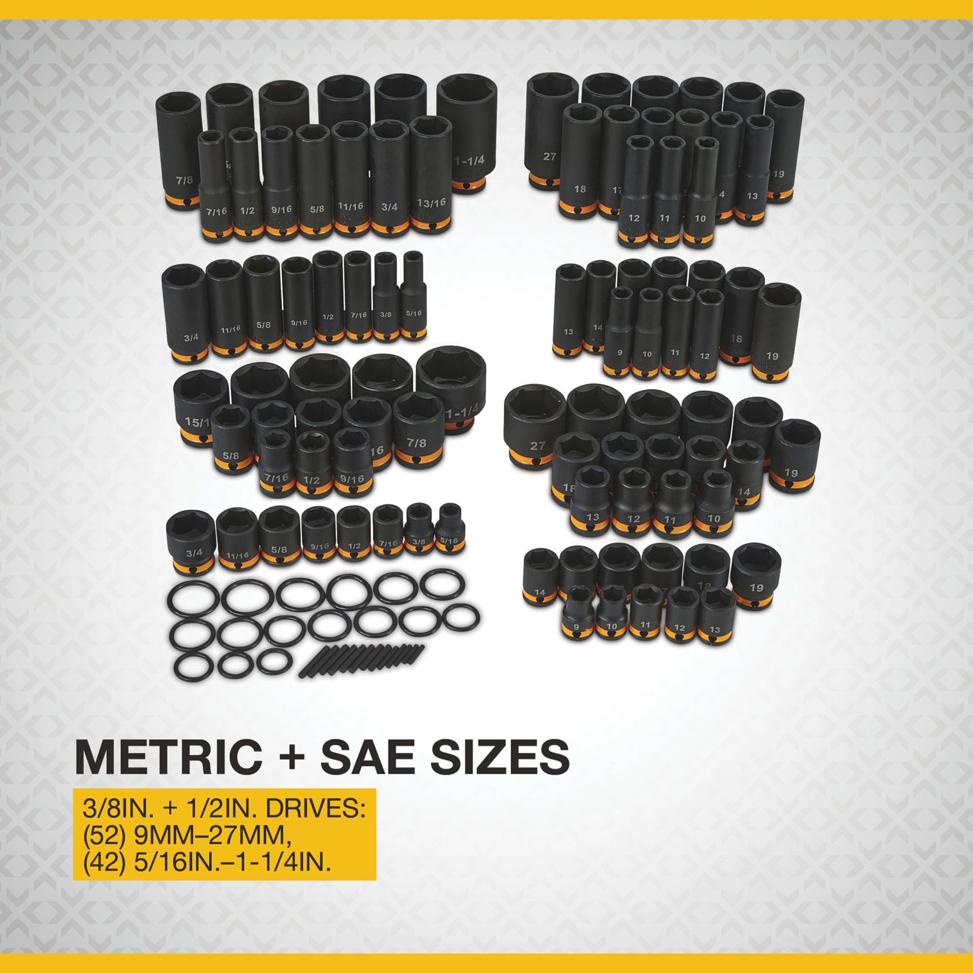 Amazon.com: Klutch 3/8in.- and 1/2in.-Drive Impact Socket Sets
