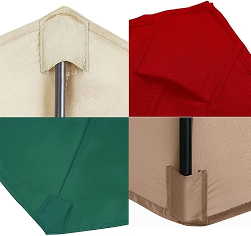 Miniatura 5 de Toldo de repuesto para sombrilla de patio para 6 varillas  8 varillas de 6.5 pies9 pies10 pies, fundas de repuesto para sombrilla de mesa al aire