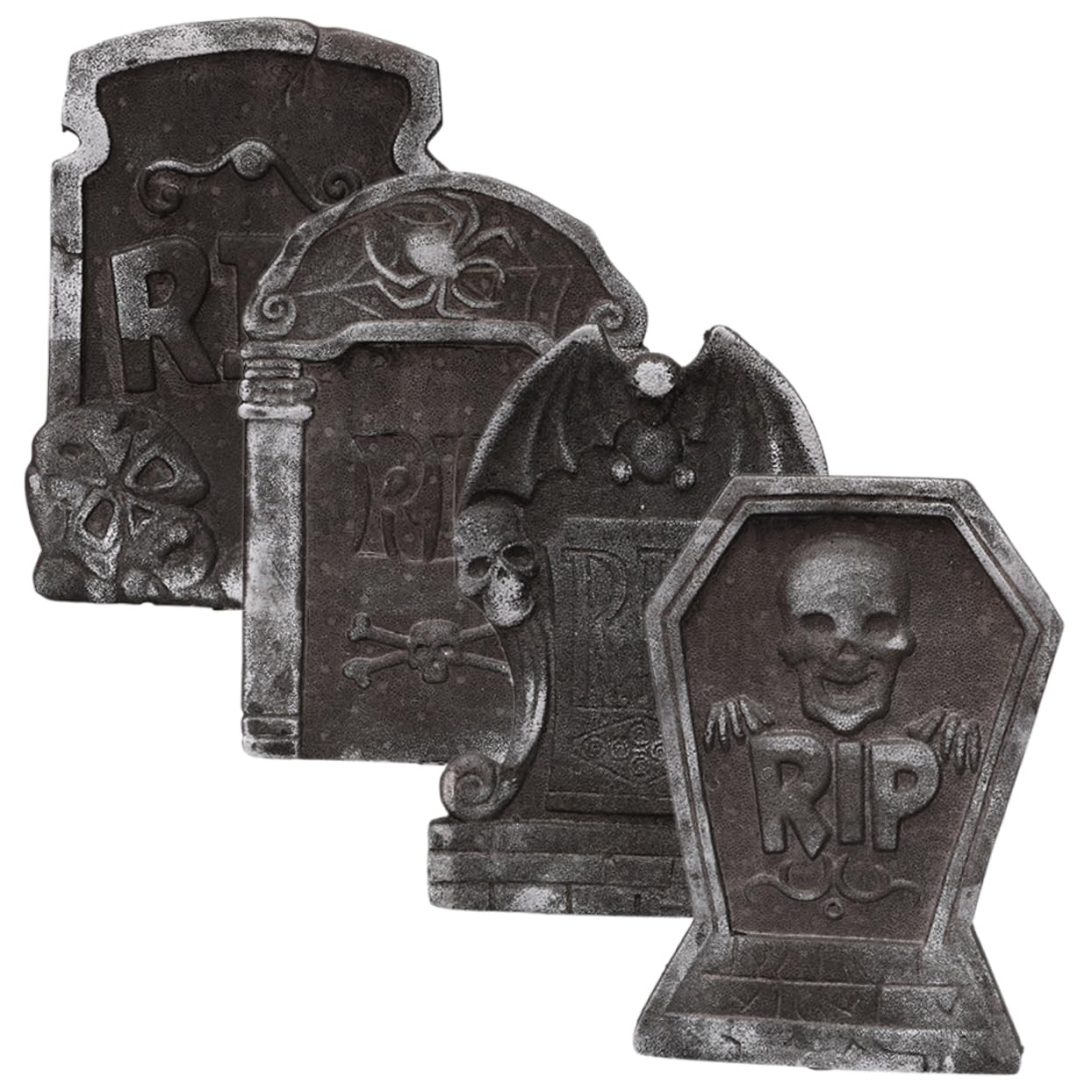 4pezzi Decorazioni Spettrali per Halloween Lapidi Leggera per e Feste Stile Random Accessori per Atmosfera Inquietante