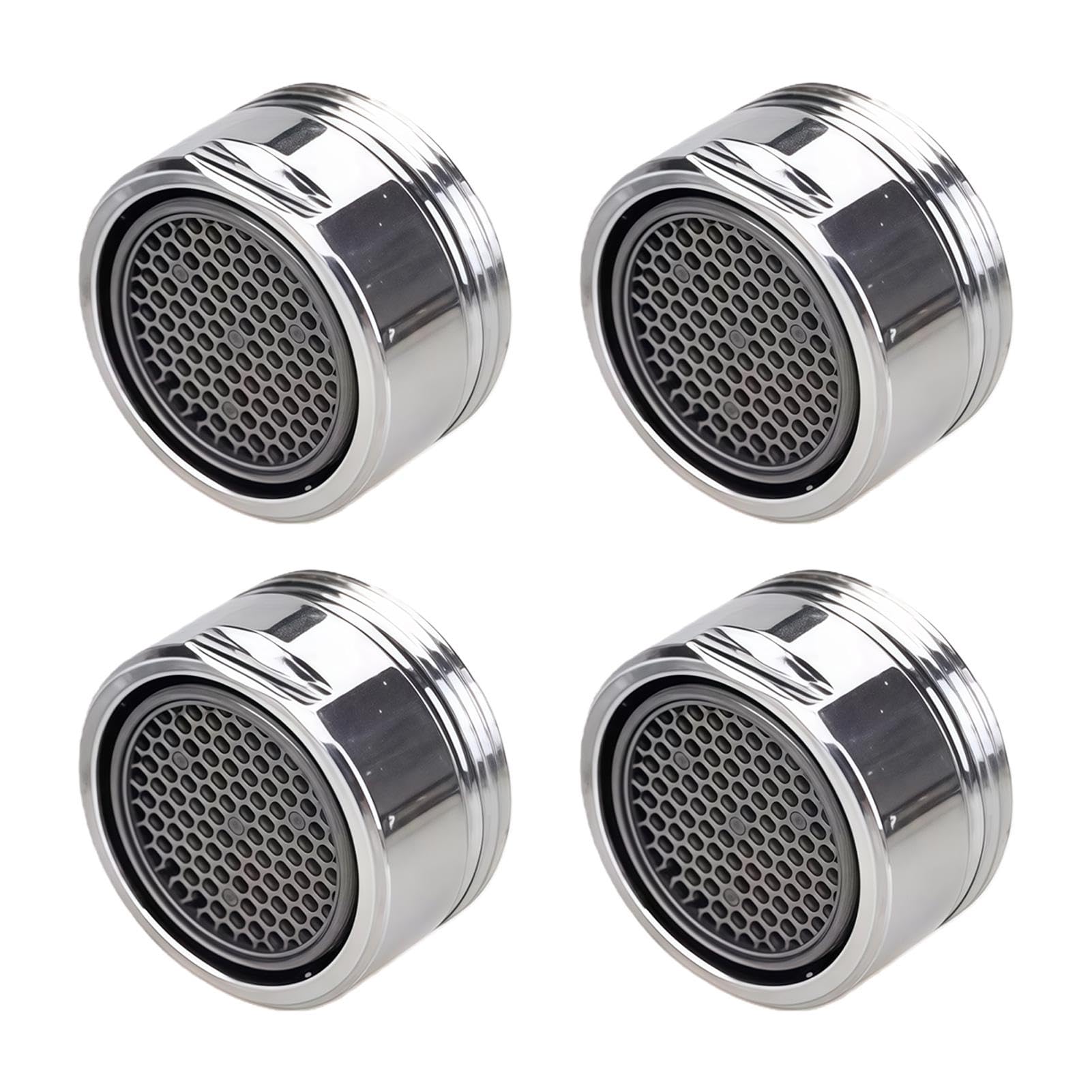 M24 Tap Aerators, 4 Pcs Tap Filter Nozzle with Gasket, Faucet Filter Replacement Insert for for Kitchen Sink, Bathrooms, Toilets, Restaurants Mixer Tap (24MM)