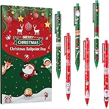Kesote Christmas Favors Stationery Set of 24 Ballpoint Pens Christmas Present Children Festival Favors Children Gift Cute Stationery Christmas Goods