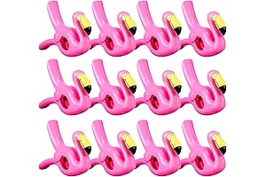Maitys Pink Flamingo Beach Towel Clips: Perfect for Poolside Panache!