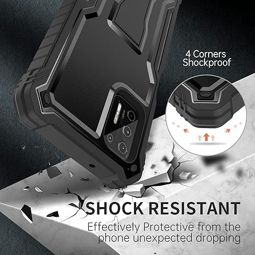 Miniatura 6 de FITO Funda para Moto G Stylus 2021, doble capa a prueba de golpes resistente para teléfono Motorola G Stylus 2021 con protector de pantalla, soporte