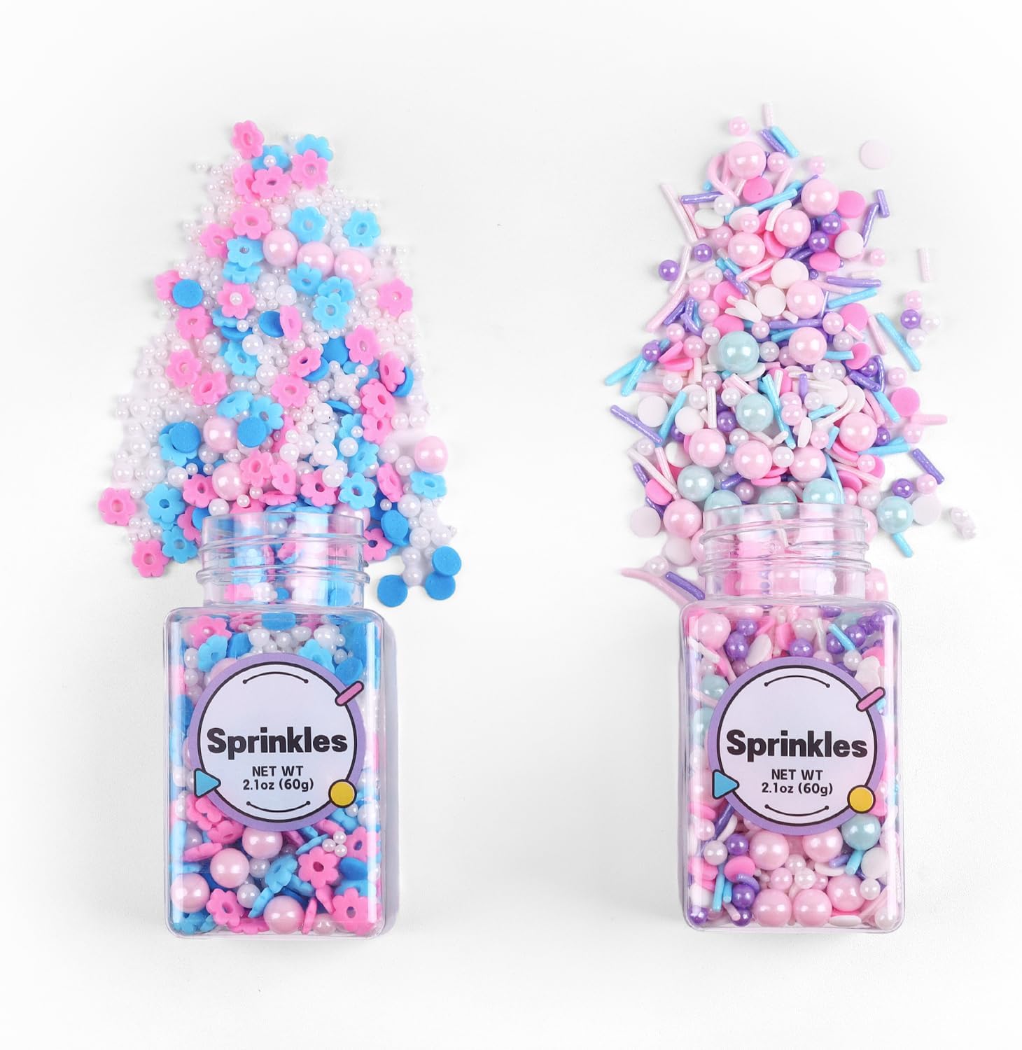 Edible Pink Blue Sprinkles