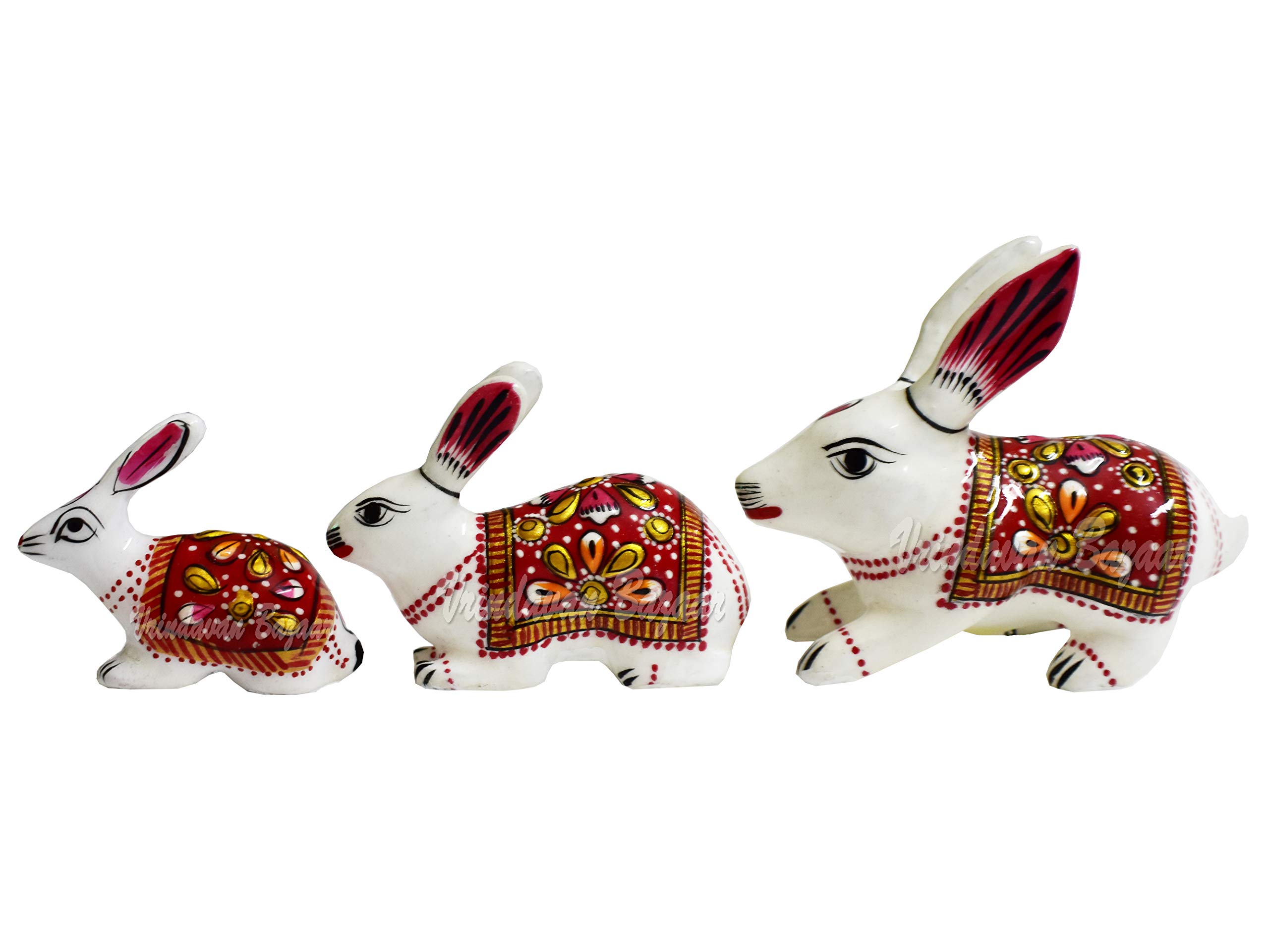 Lapins en métal émaillé multicolore pour sublimer votre salon ou véranda