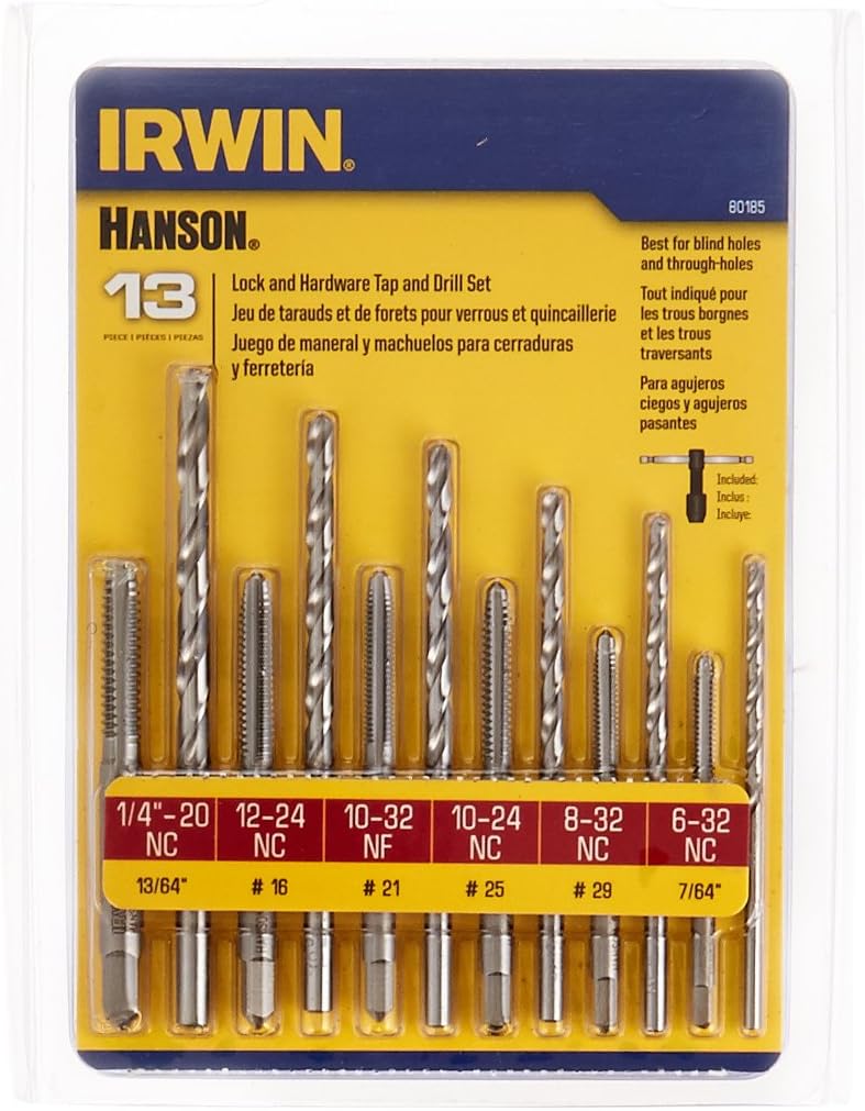 IRWIN Drill And Tap Set, 13-Piece (80185)