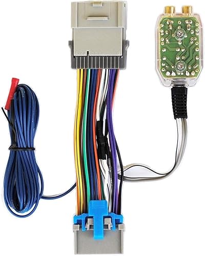 Custom Install Parts Añade un amplificador de mercado de accesorios a un adaptador de interfaz de radio de fábrica, arnés de cables compatible con