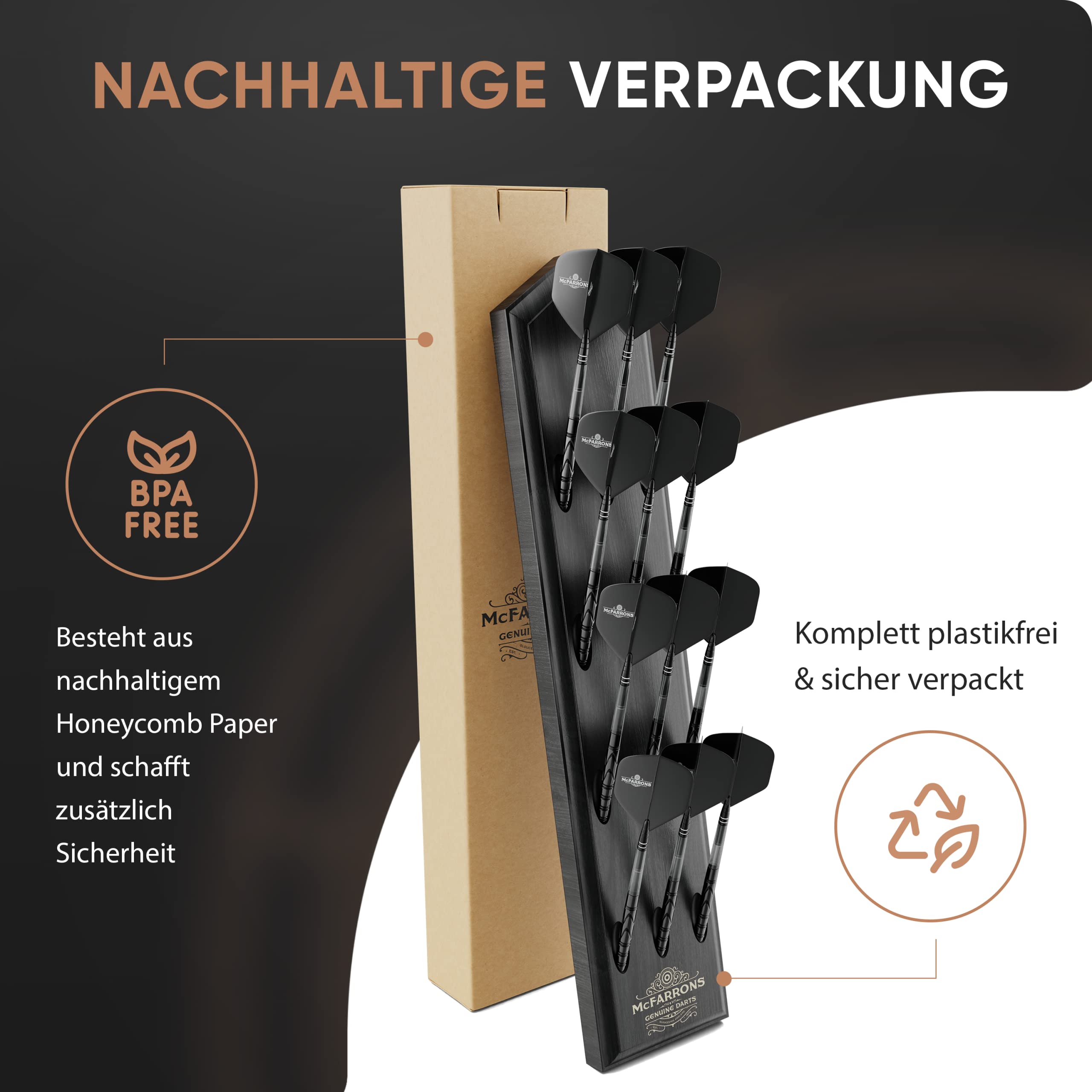 Dart Halter aus Holz für 12 Darts - Praktische Dart Aufbewahrung für die Wand als Zubehör für Jede Art von Dartscheibe - passend für Steeldarts und Softdarts.