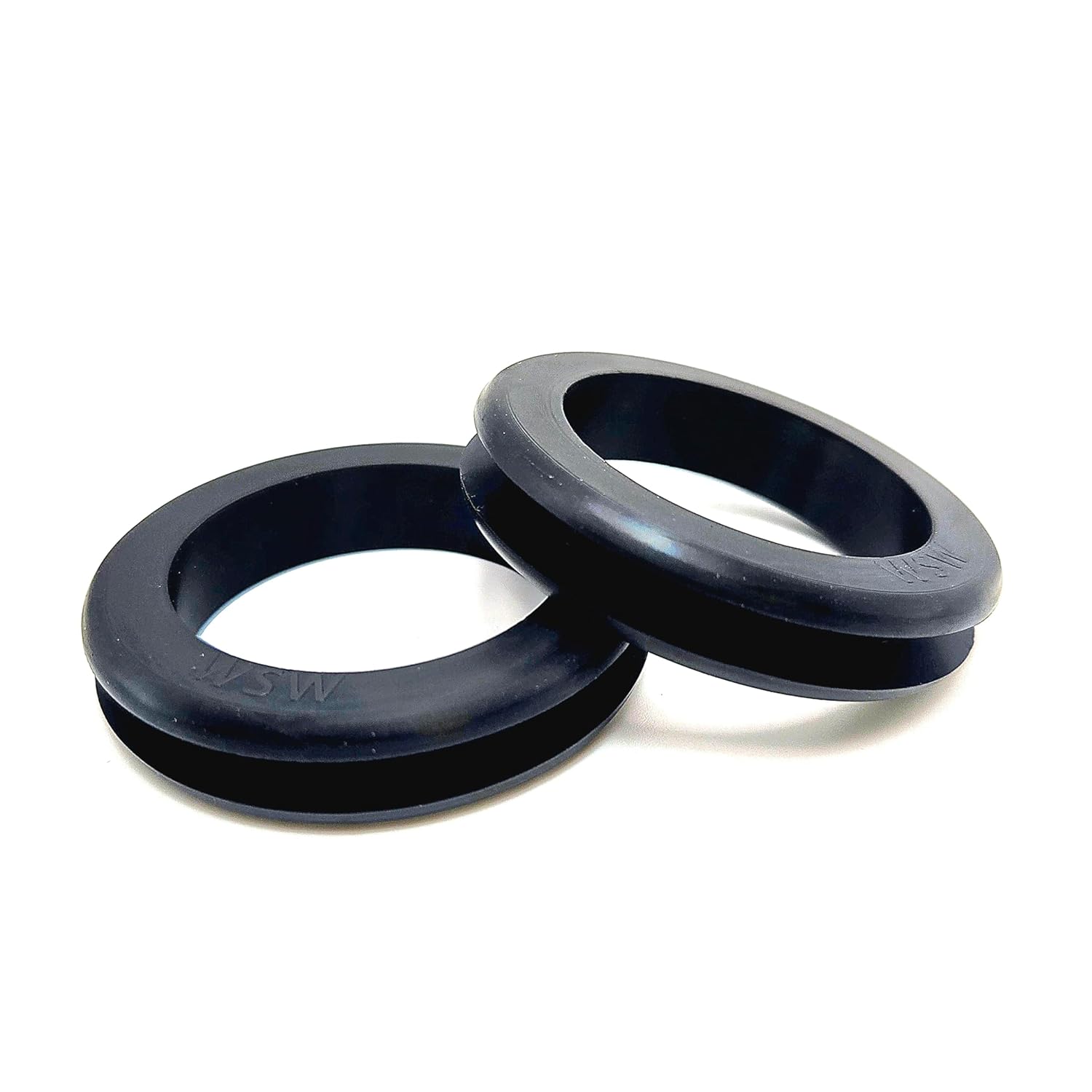 1 1/2" Panel Hole Rubber Grommets 1 1/4" ID x 1/4" Groove EPDM Outdoor UV Resistant Wire Protection Bushings for 1/4" Panels Electrical Marine HVAC (12 Pack)