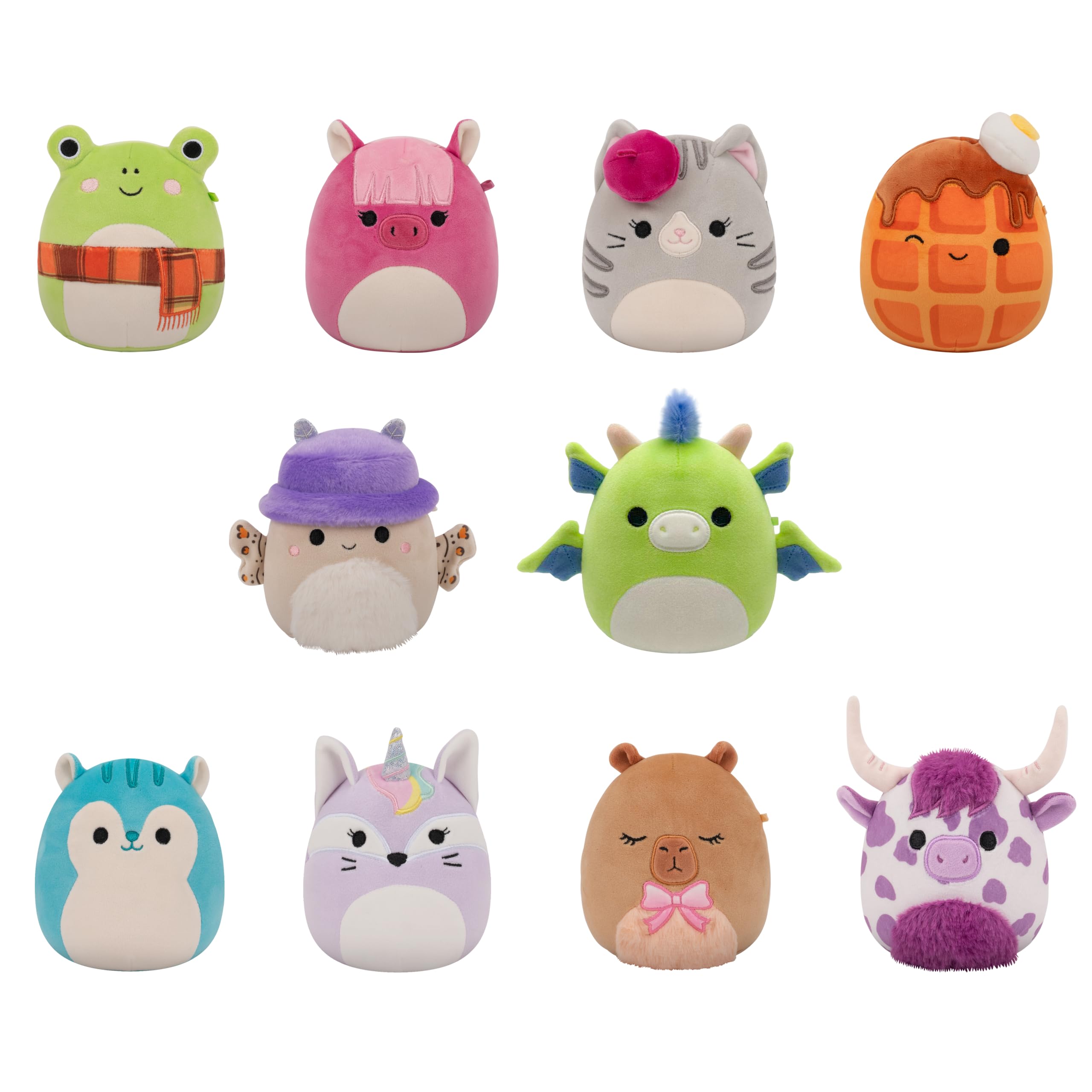 Squishmallows Original 5-Inch 10-Pack β Official Jazwares Plush
