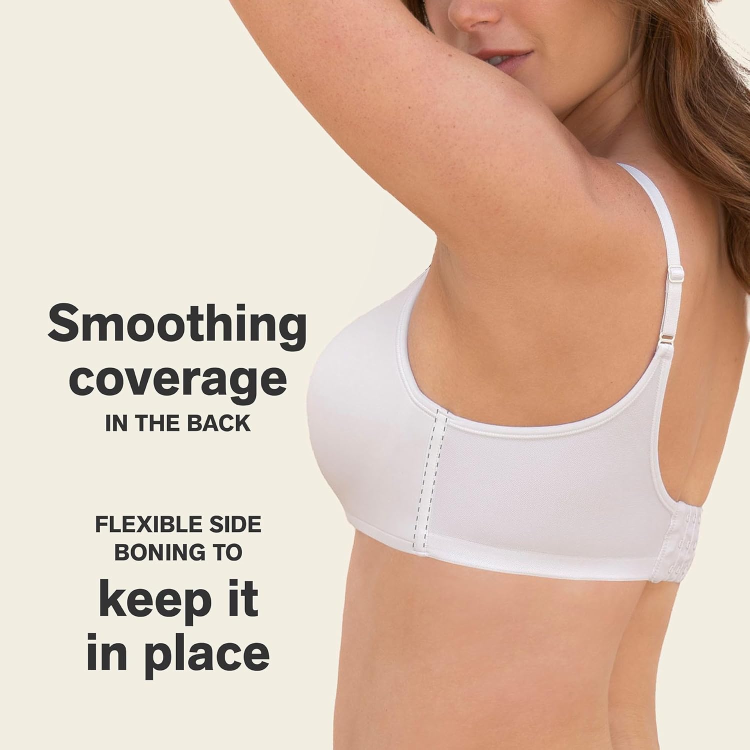 Leonisa ComfortFit Wireless Bras for Women, Push Up Bra with Back and Side Smoothing - Image 3