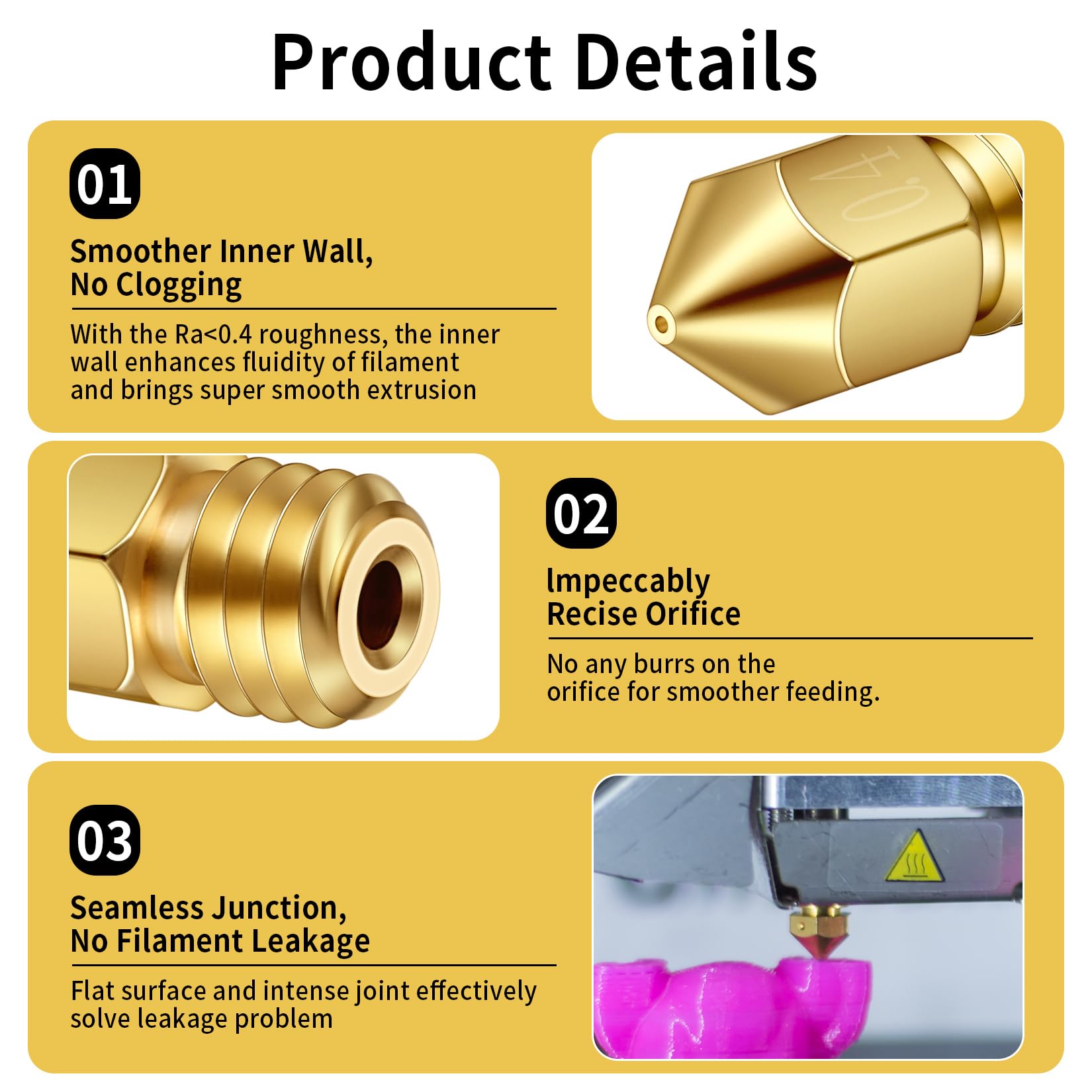 Dysze 0,4mm, 20 sztuk Dysze do drukarki 3D, mosiężne dysze do drukarki 3D Kompatybilne z Creality Ender 3/Ender 3 V2/Ender 3 Pro/Ender 3 Max/Ender 5 Pro/Ender 3 S1/Ender 3 Neo/Anycubic i3 Mega Pro