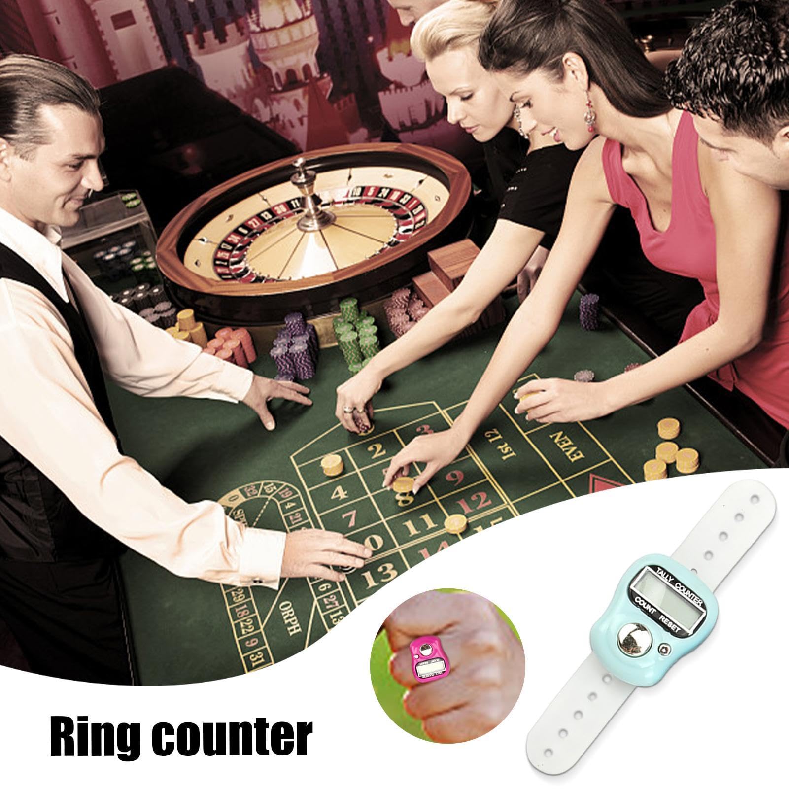 Clicker Counter - Digital Display Electronic Hand Tally Counter | Hand Tally Counter, Portable Number Clicker Counter for Golf, Adjustable Resettable Finger Tally Counter for Lap Crochet Coaching