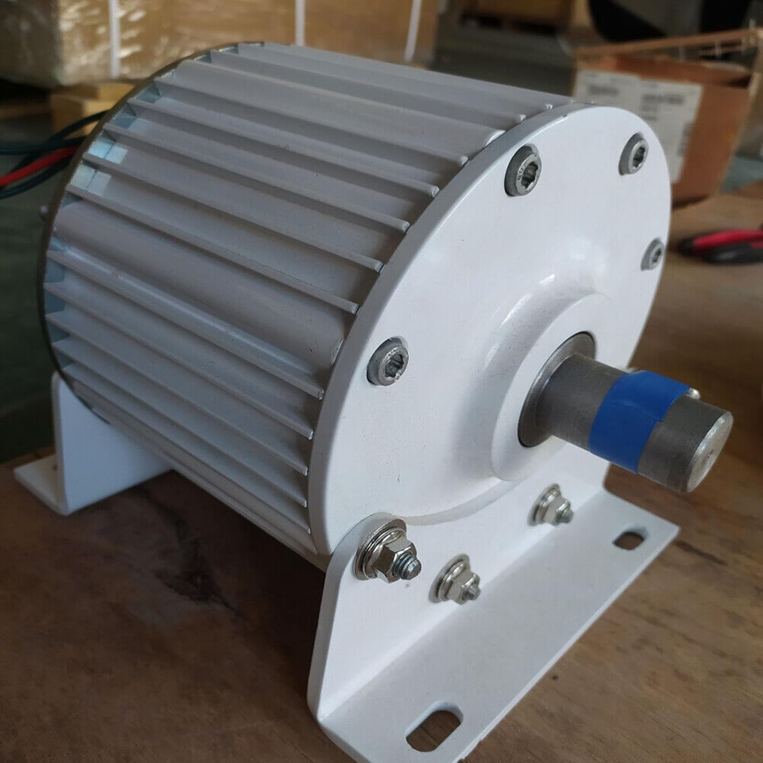 1000W Wind Turbine with 24V/48V/96V Rare Earth NdFeB AC Motor Three-Phase Permanent Magnet Generator (Color : Straight Shaft, Size : 24V)