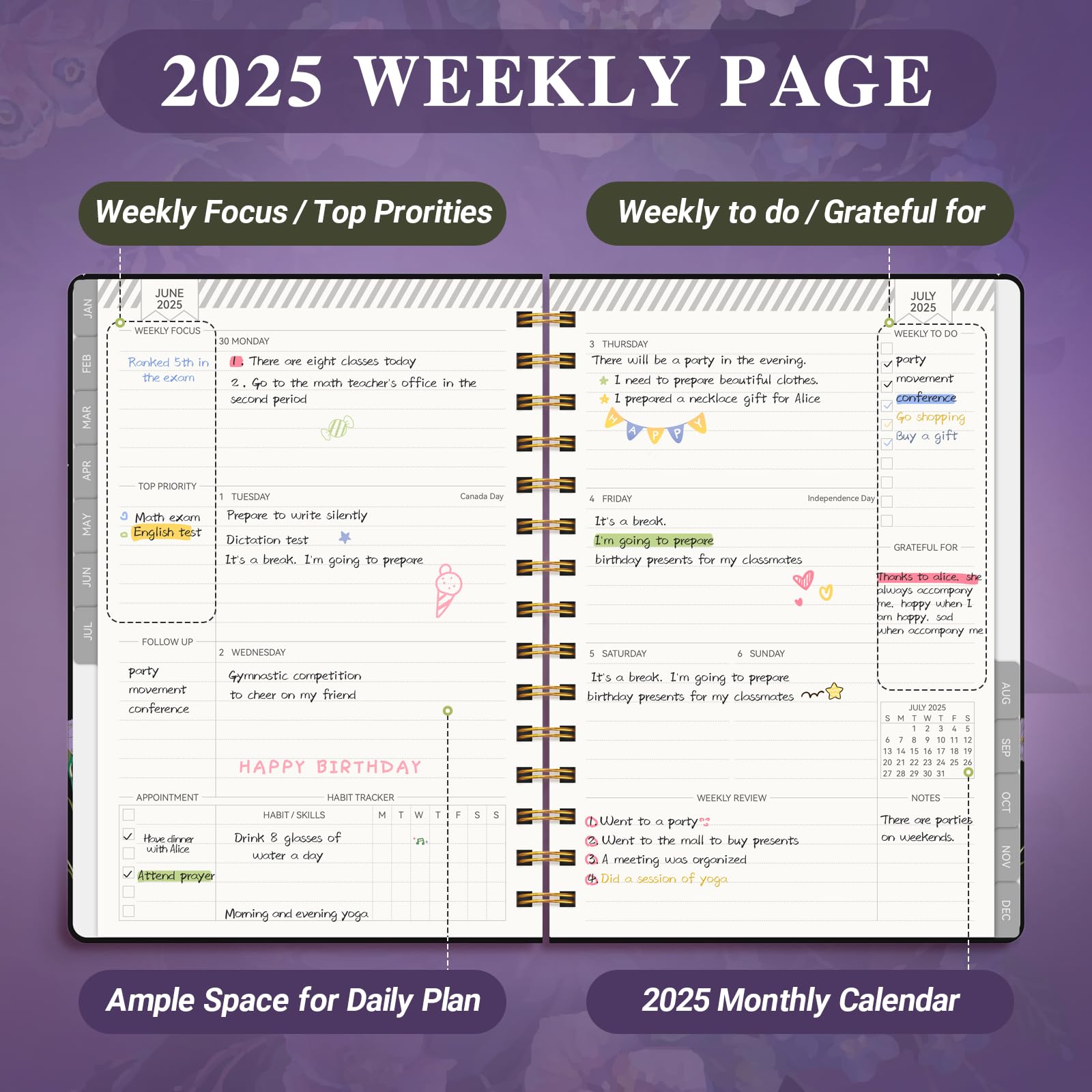 Amazon.com : Planner 2025-2025 Planner Weekly and Monthly, Jan. 2025 – Dec. 2025 Hardcover Calendar Planner 2025 for Women Spiral Bound, Inner Pocket, 6”×8.5” : Office Products amazon-com-planner-2025-2025-planner-weekly-and-monthly-jan-2025-dec-2025-hardcover-calendar-planner-2025-for-women-spiral-bound-inner-pocket-6-8-5-office-products