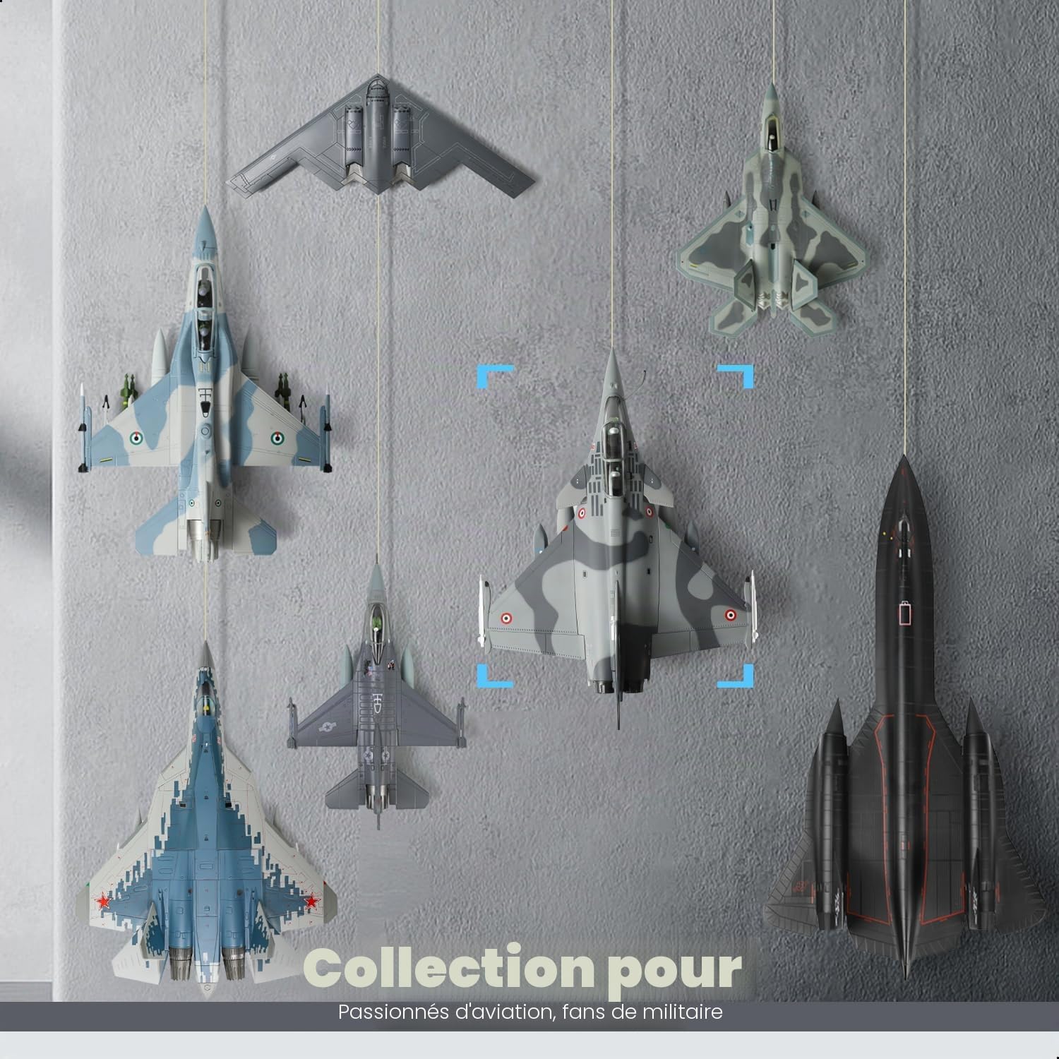 Modèle d'avion Rafale B à l'échelle 1/100, modèle Dassault de l'armée française de l'air et de l'espace multi-rôles, modèle miniature 113-HK en métal moulé sous pression pour adulte collection