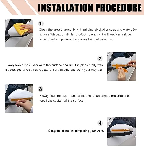 Miniatura 6 de 2 calcomanías para espejo retrovisor, calcomanías a rayas, accesorios exteriores de automóvil, calcomanía lateral para carrocería, calcomanías