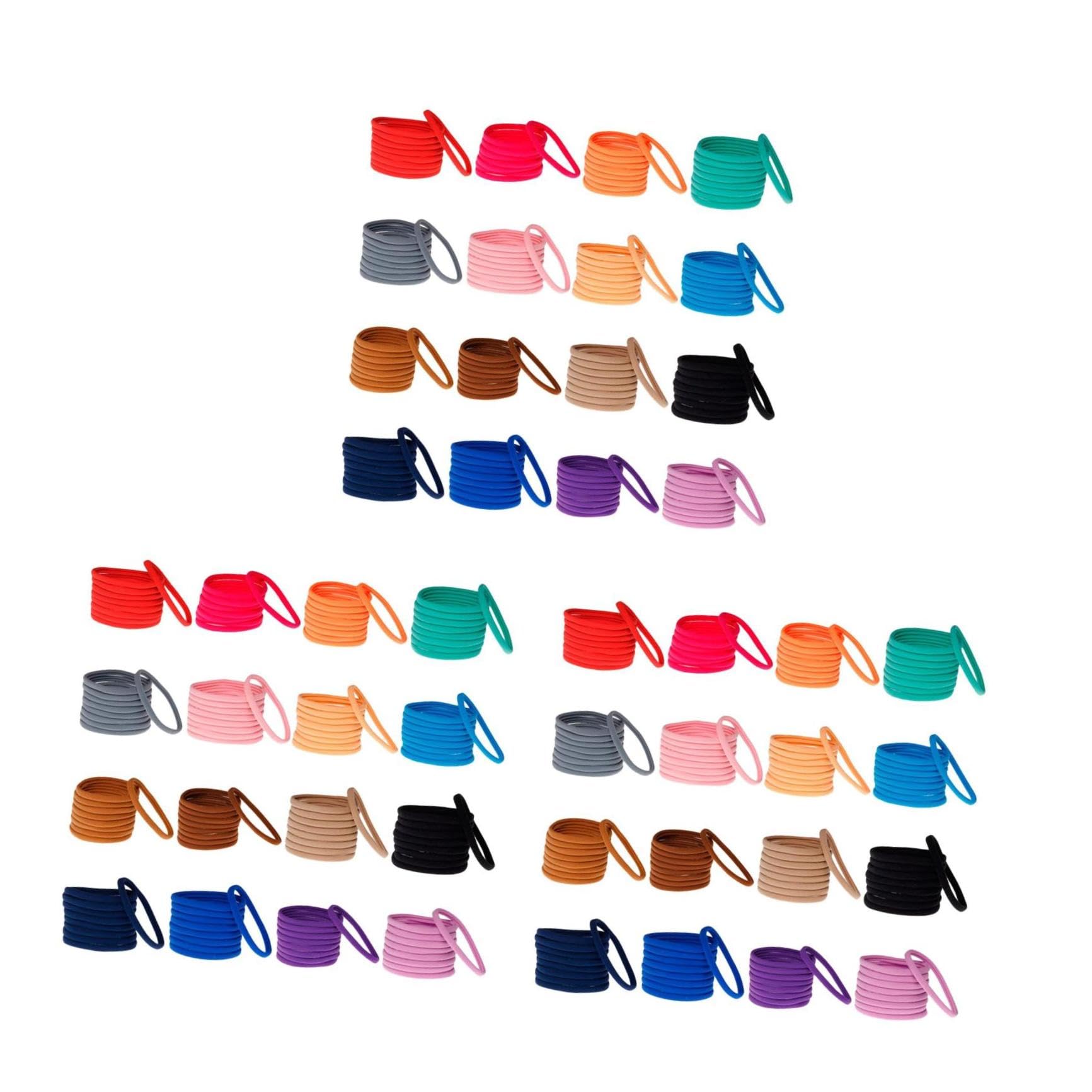 FRCOLOR 108 Piezas banda de pelo de nailon accesorios para bebe banda elástica de nailon cintas banda para el cabello sin costuras elasticidad Accesorios para el cabello venda bebé