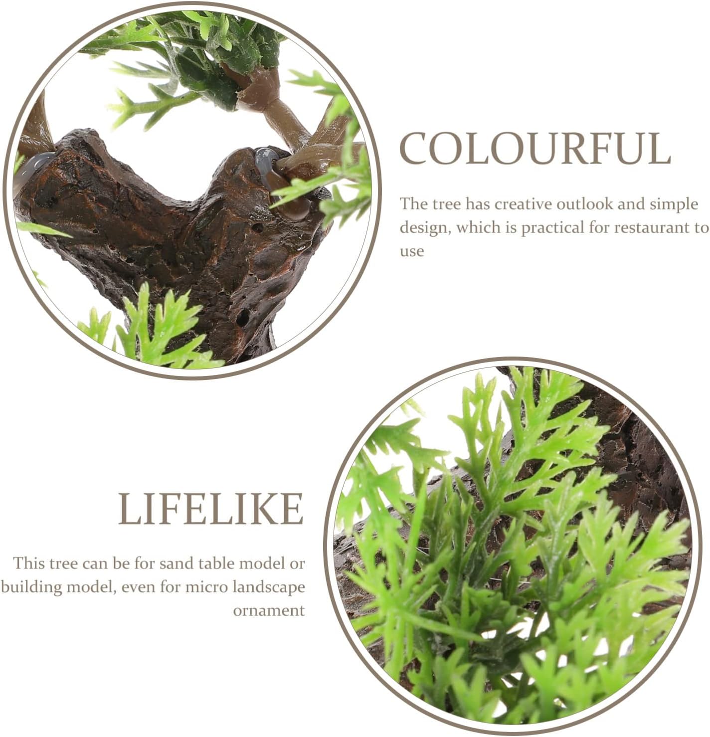 Yardwe Artificial Flower Plants Sushi Plate Decoration Japanese Flower Sushi Restaurant Ornament Tree Sashimi Plate Dish Decors Faux Bonsai for Home Table Garden