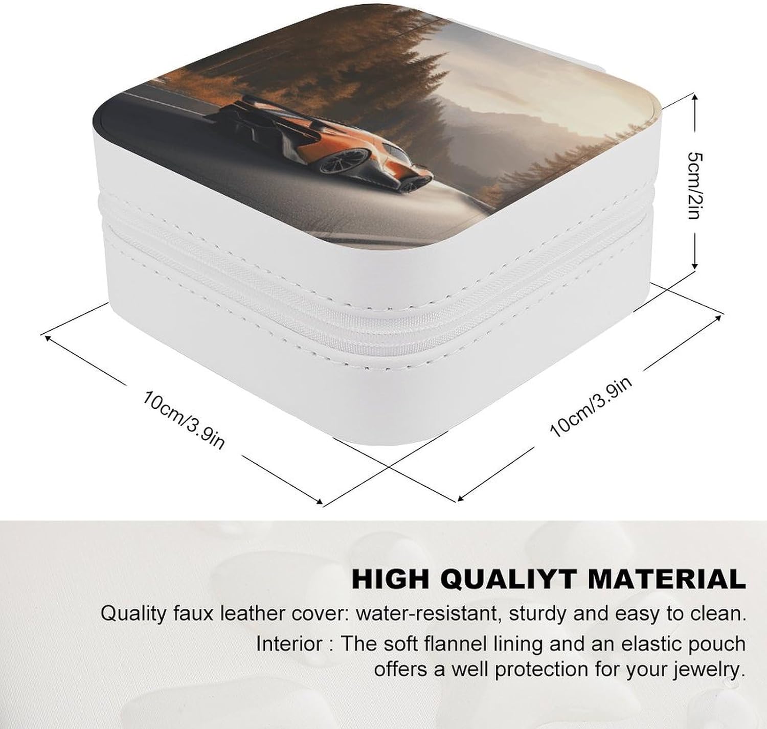 Cute PU Leather Travel Jewelry Case Storage Ideal Gift for Women image 2