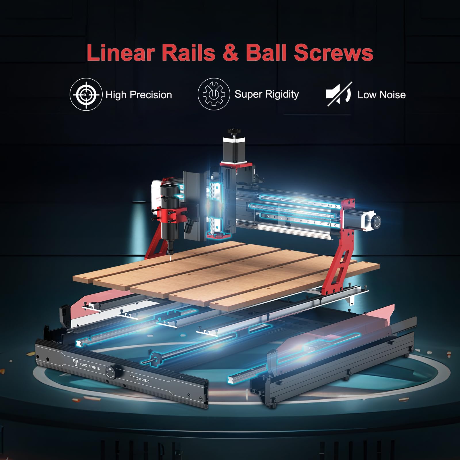 CNC Router Machine 500W Spindle CNC Laser Cutter, Machine for