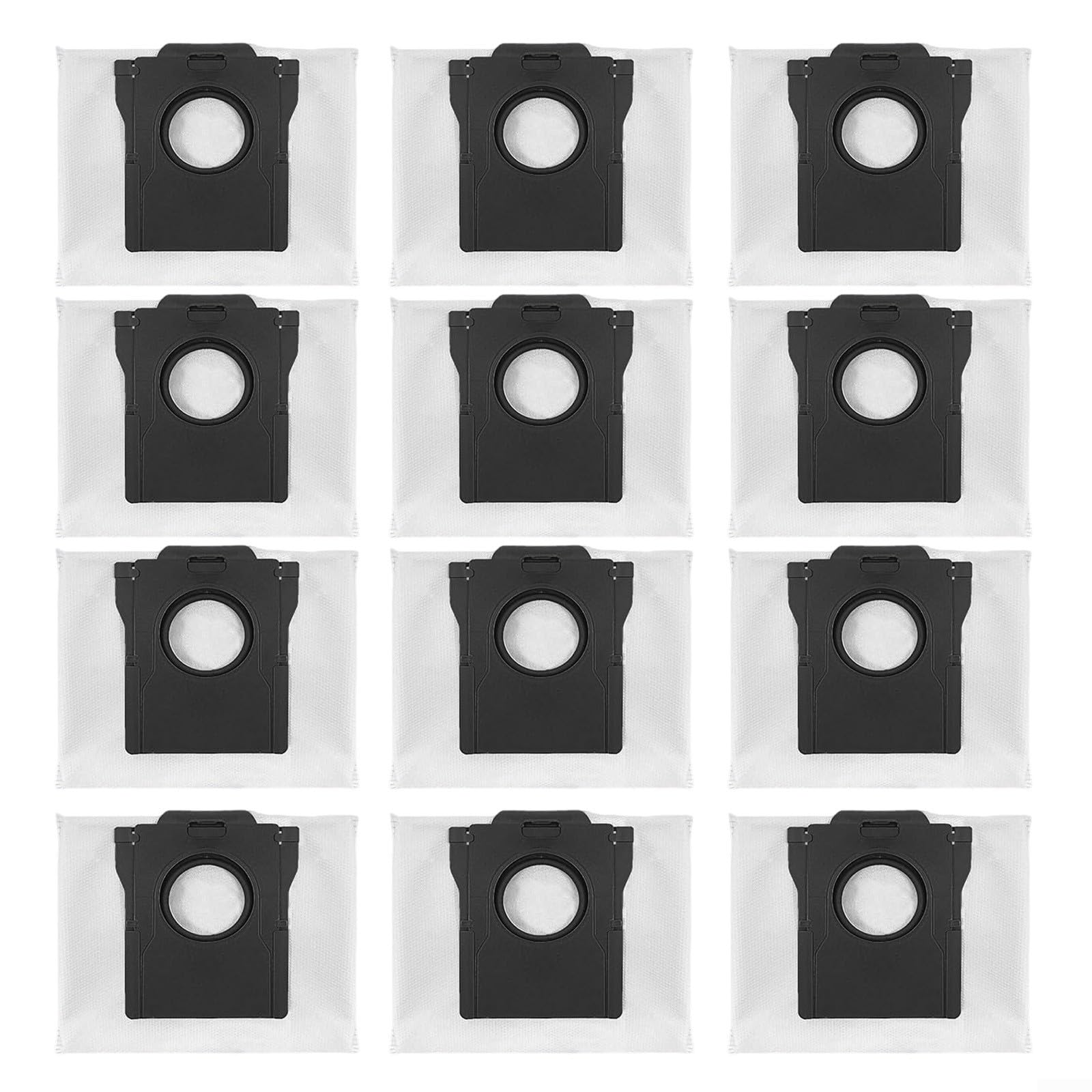 Replacement Dust Bags For Dreame D20 Pro Plus Models Robot Vacuum Spare Parts, Meltblown Fibres And Non-woven Fabric Vacuum Bags(12PCS)