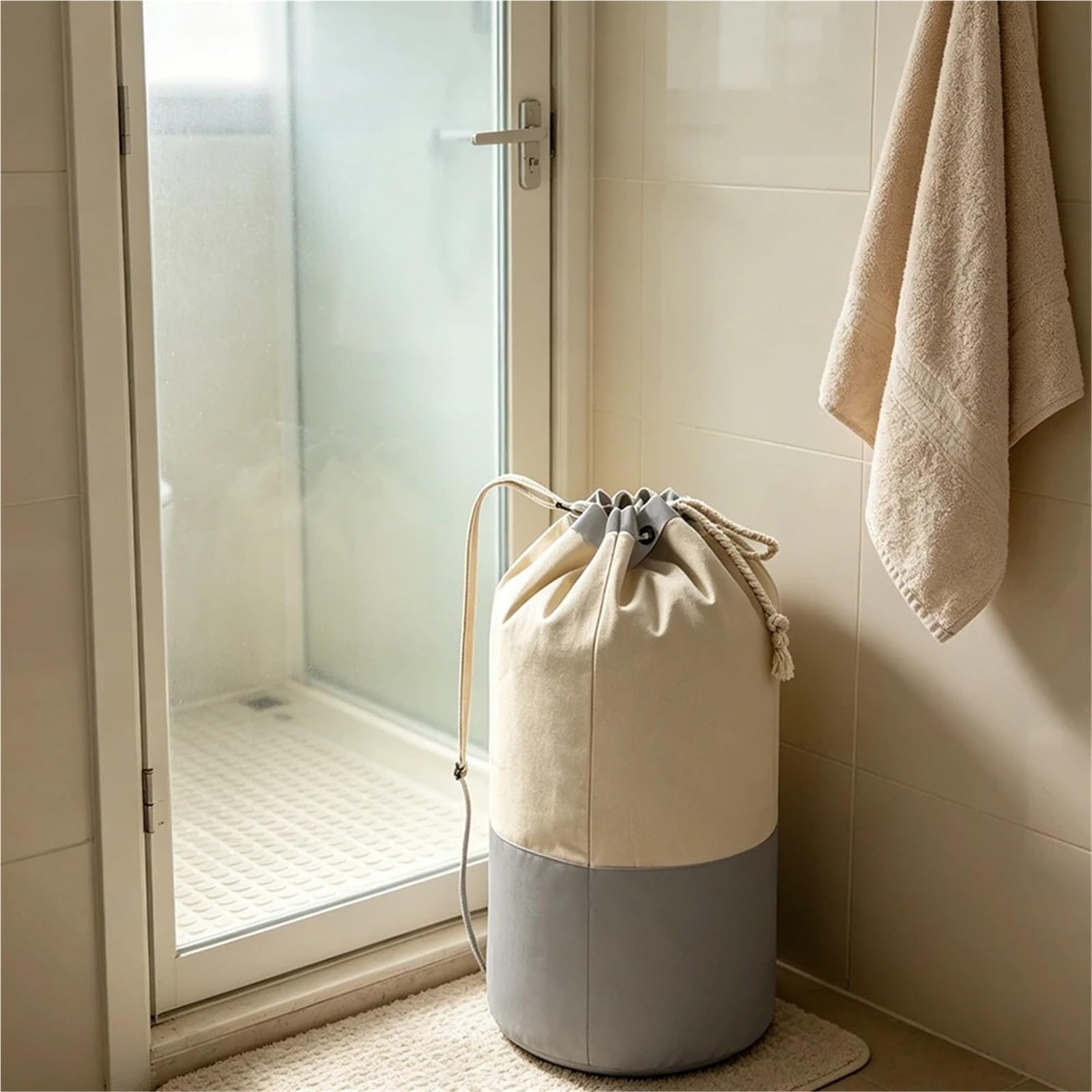 Borsa for biancheria da viaggio lavabile Per Casa, Viaggi e Campeggio | Cesto for la biancheria di grande capacità, materiali durevoli for il bucato in tela(Blue)