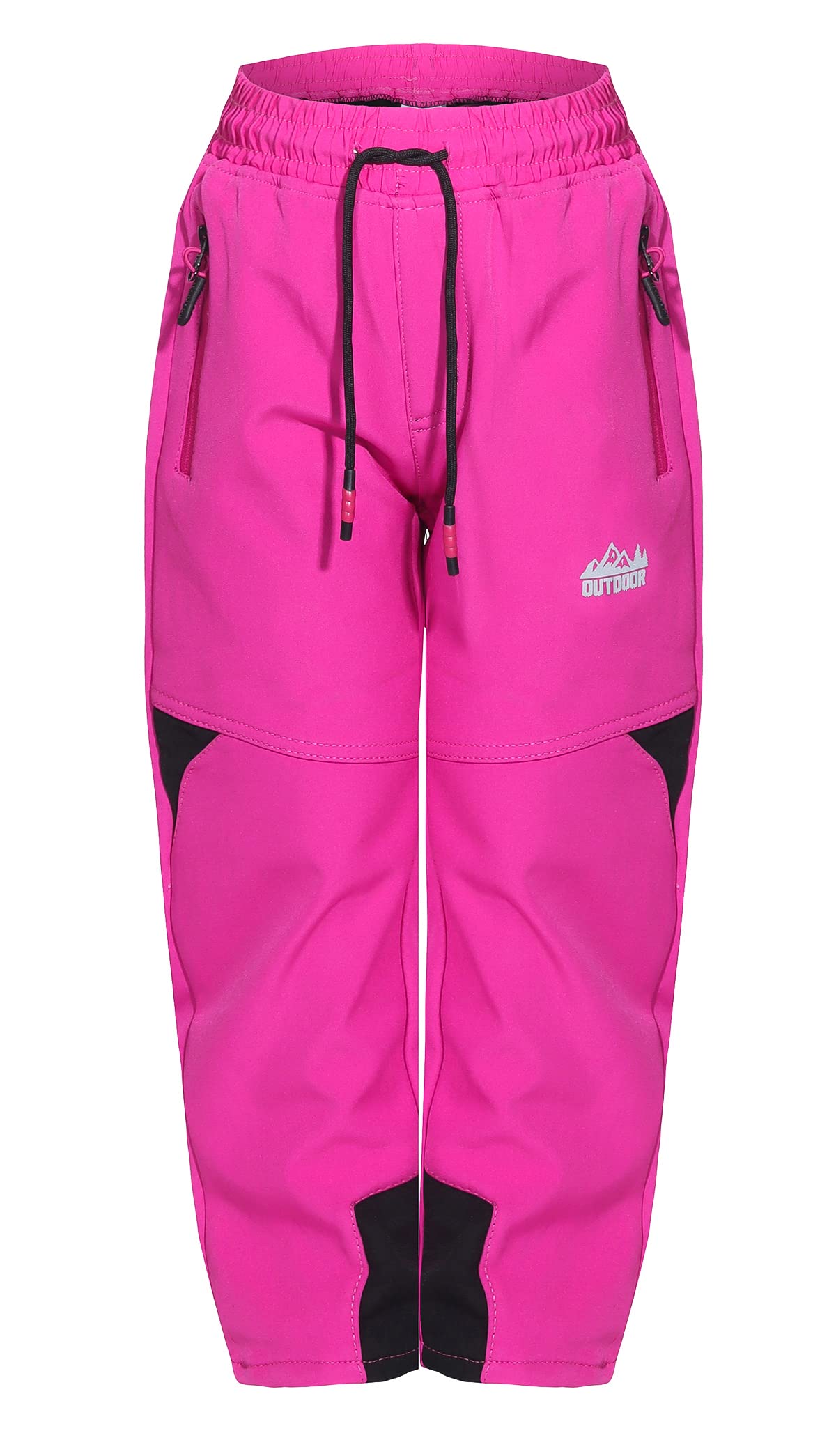 Kinder Softshell Thermohose Jungen Mädchen Outdoor Trekking Herbst Winter Schneehose Ski Wanderhose
