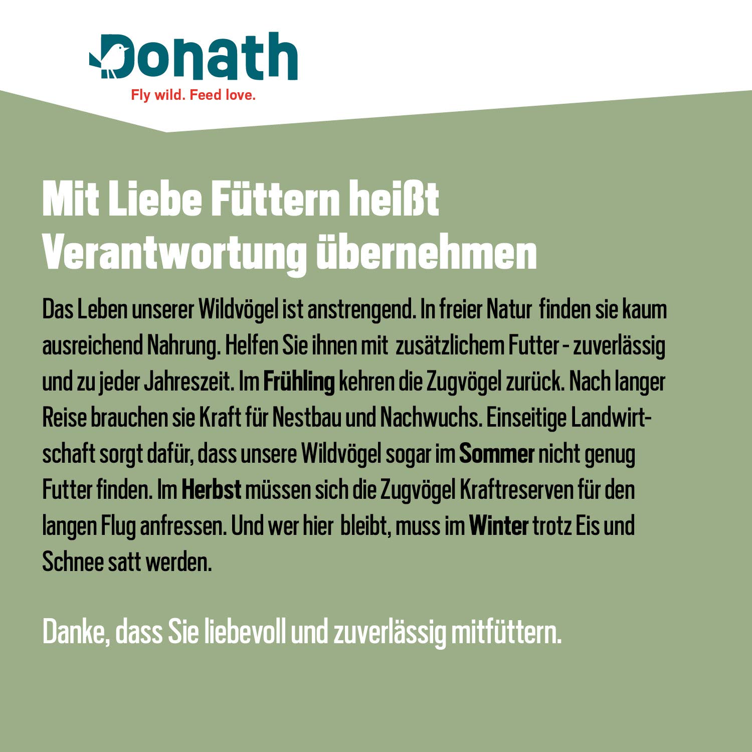 Donath Energie-Knödel Hanf im Bio-Netz - Meisenknödel im Bio-Netz - 100g je Knödel - Extraportion Hanfsamen - wertvolles Ganzjahres Wildvogelfutter - unsere Manufaktur in Süddeutschland - 6er Karton