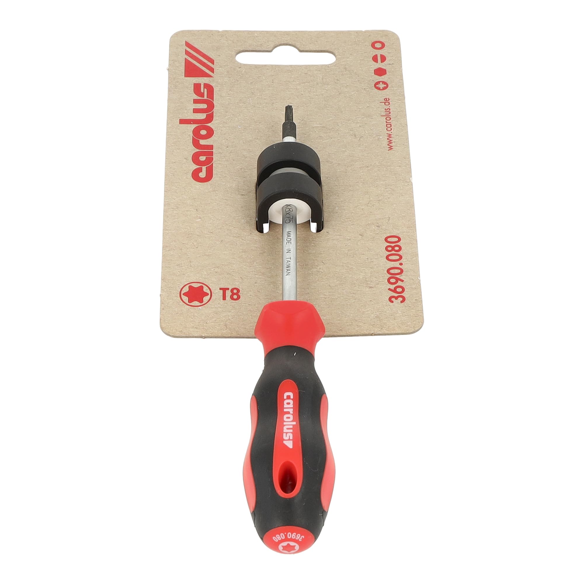Carolus Torx Screwdriver T8 3690.080 - Image 2