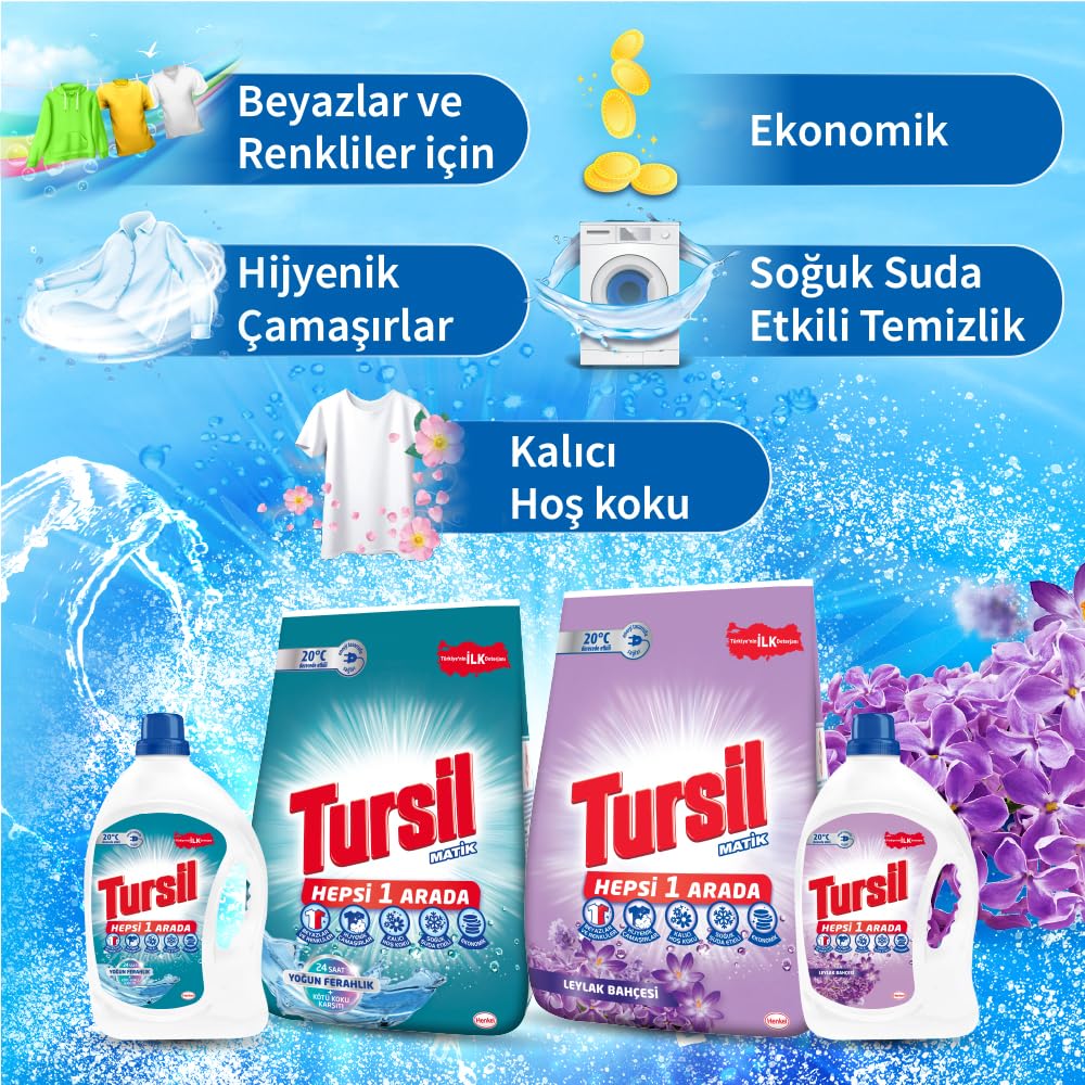 Tursil Yoğun Ferahlık Toz Deterjan 6KG (2 paketi)