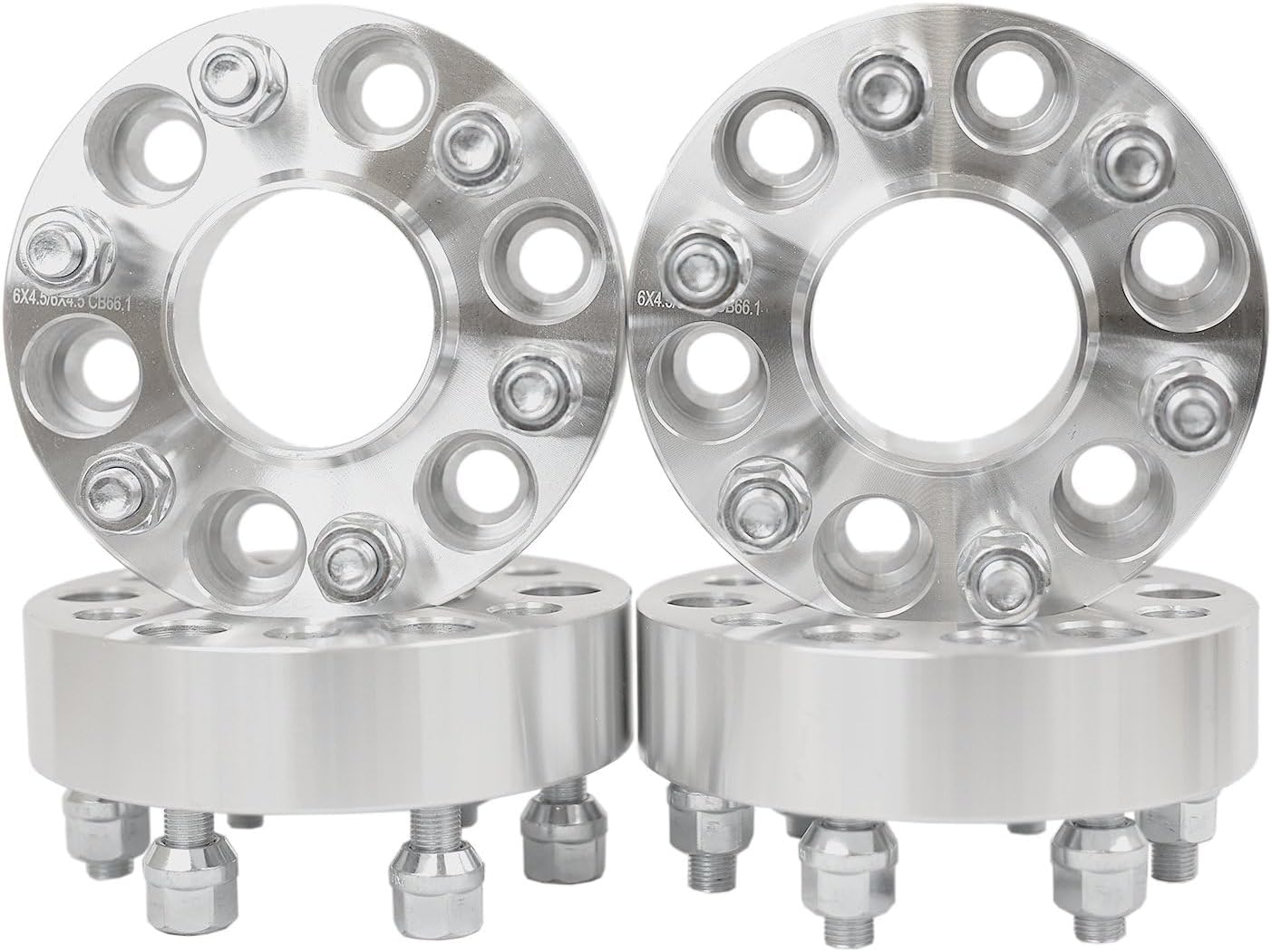 Smart Parts 4pc Wheel Spacers Adapters 1.5" for 6x4.5 (6x114.3) Hubcentric Vehicle to 6x4.5 Wheel Patterns with M12-1.25 Threads - Fits Nissan Frontier Pathfinder Xterra