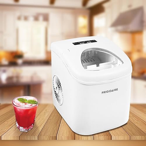 Miniatura 2 de Frigidaire EFIC108-BWHITE Máquina compacta portátil, máquina para hacer hielo en encimera, color blanco