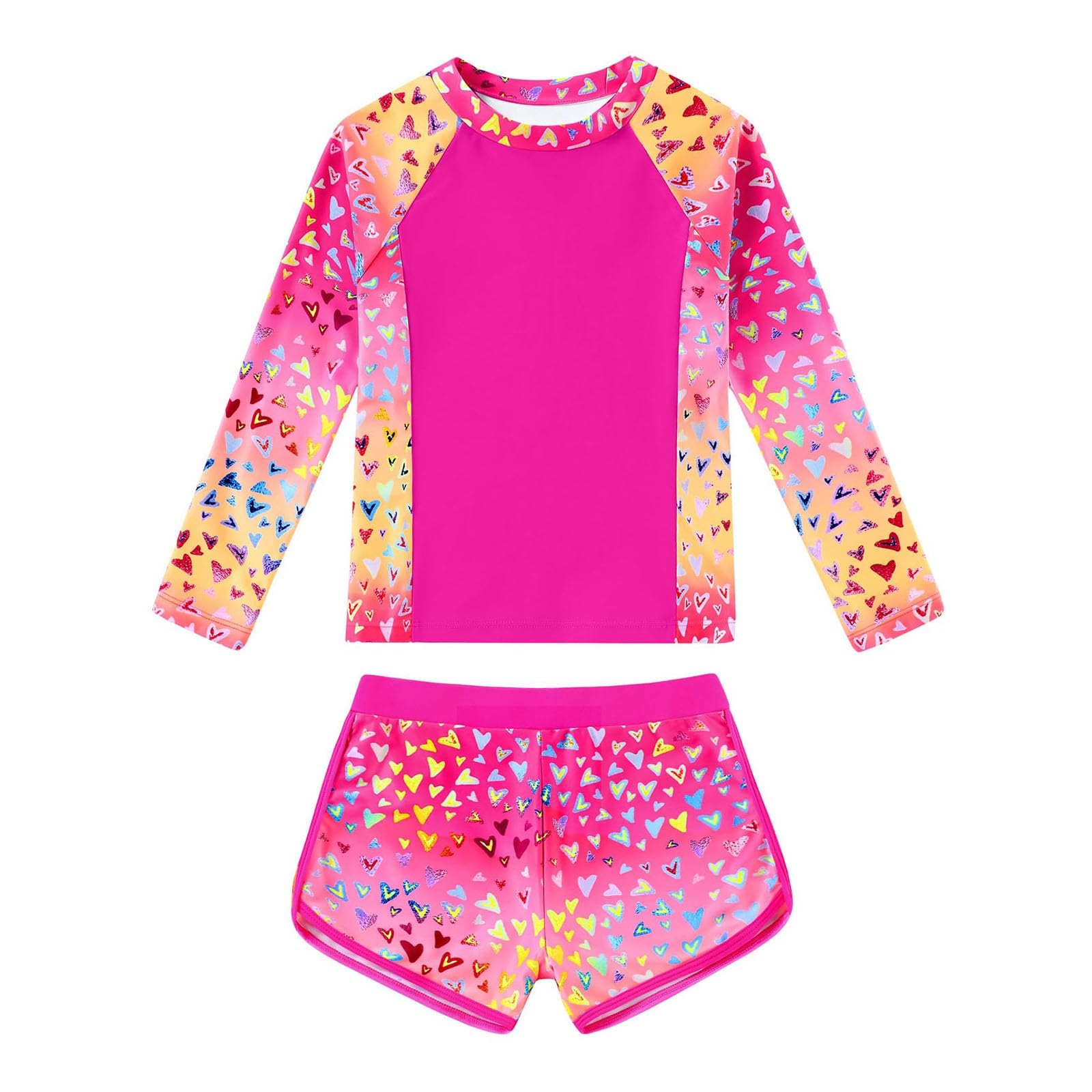 Traje de baño Estampado de una Pieza para niñas, para la Piscina y la Playa.