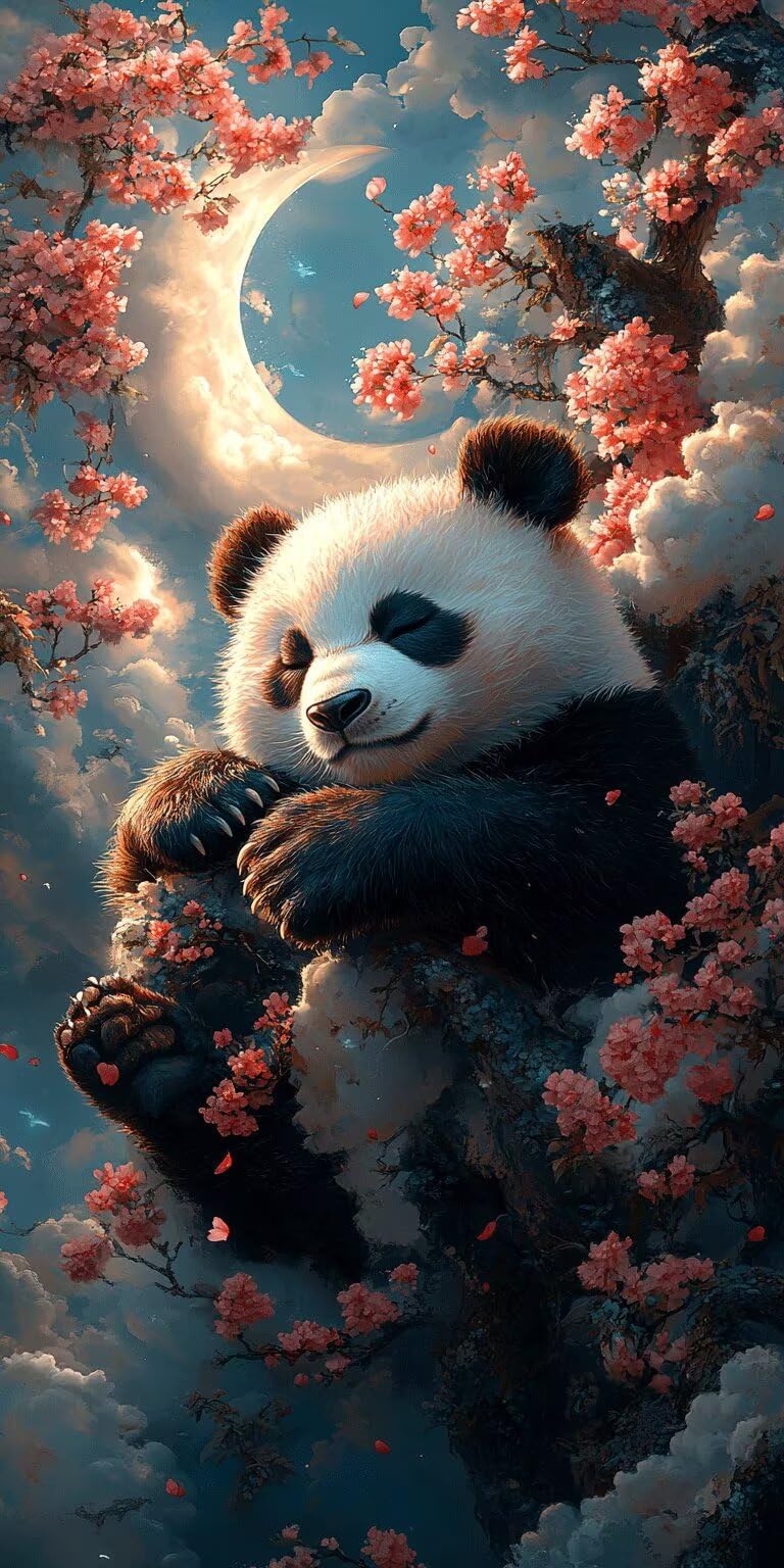 Panda Dipingere con i Numeri 90x180cm Pittura Acrilica Luna, k-441