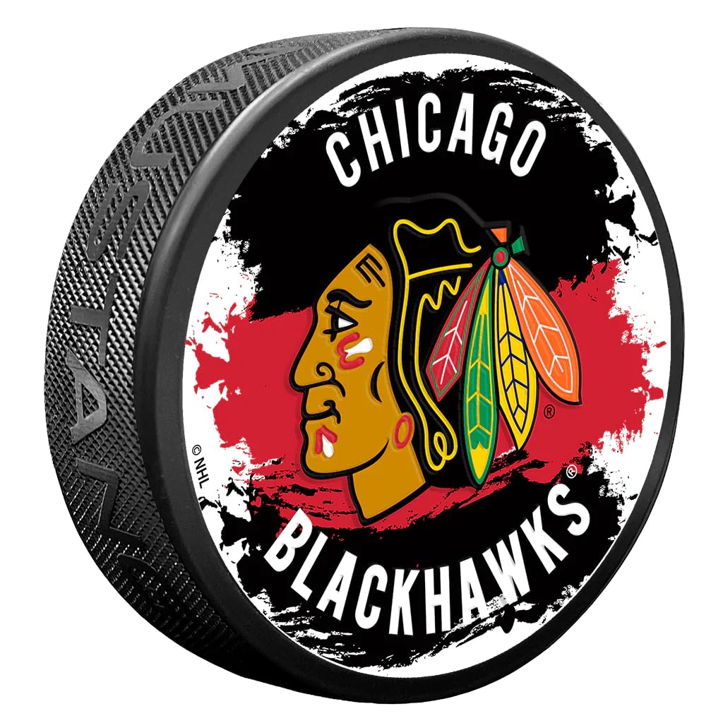 Sports Decor Splash Puck (Chicago Blackhawks)
