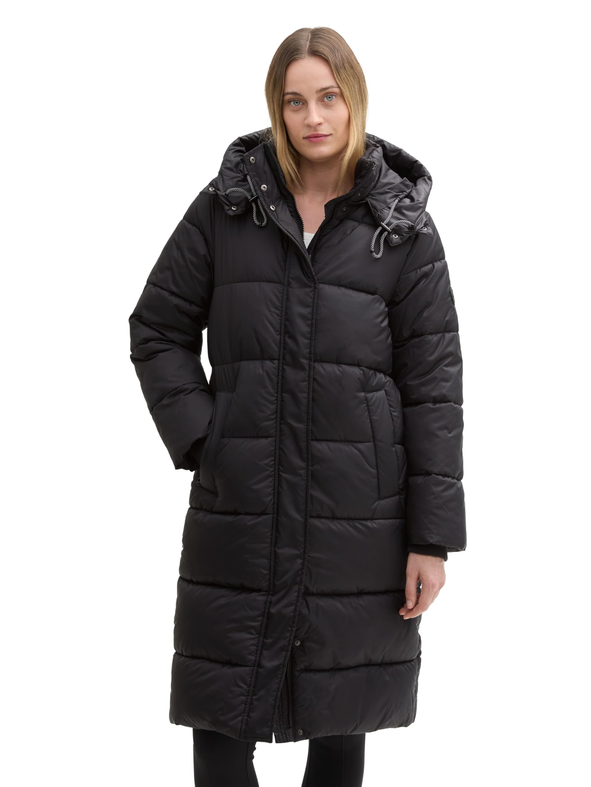 TOM TAILOR Women's Puffer Parka with Removable Hood
