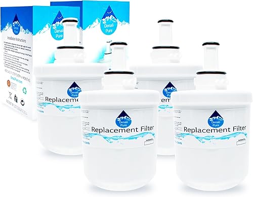 Miniatura 1 de 4-Pack Repuesto para Samsung rf266abpnXAA Filtro de agua para nevera (Compatible Cartucho de filtro de agua para nevera Samsung DA2900003G, Samsung