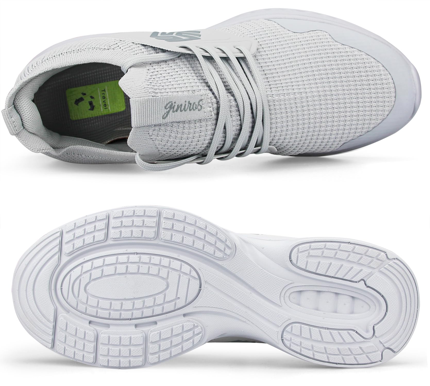 Giniros Sneakers Uomo Scarpe Running Ginnastica Corsa Camminata Leggere Traspiranti Casual Sportive Palestra Trekking Tennis Trail Mesh Basket Comode Outdoor Fitness Jogging Lavoro Scarpe