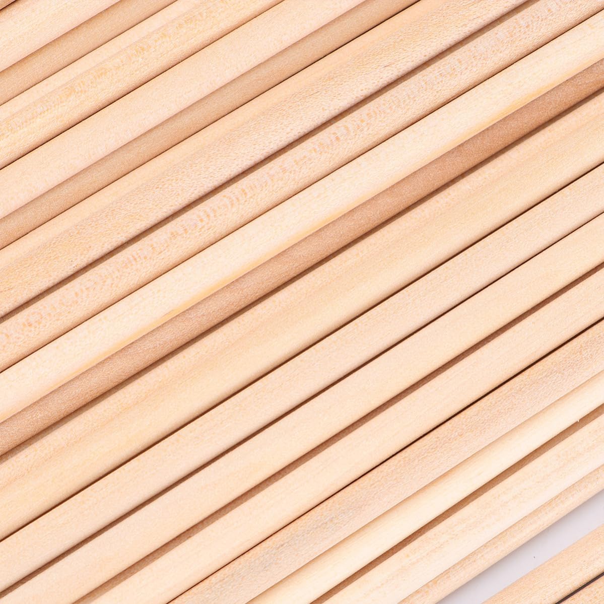 Wooden Round Dowel Rods 100pcs Khaki for Crafters and Woodworkers image 4