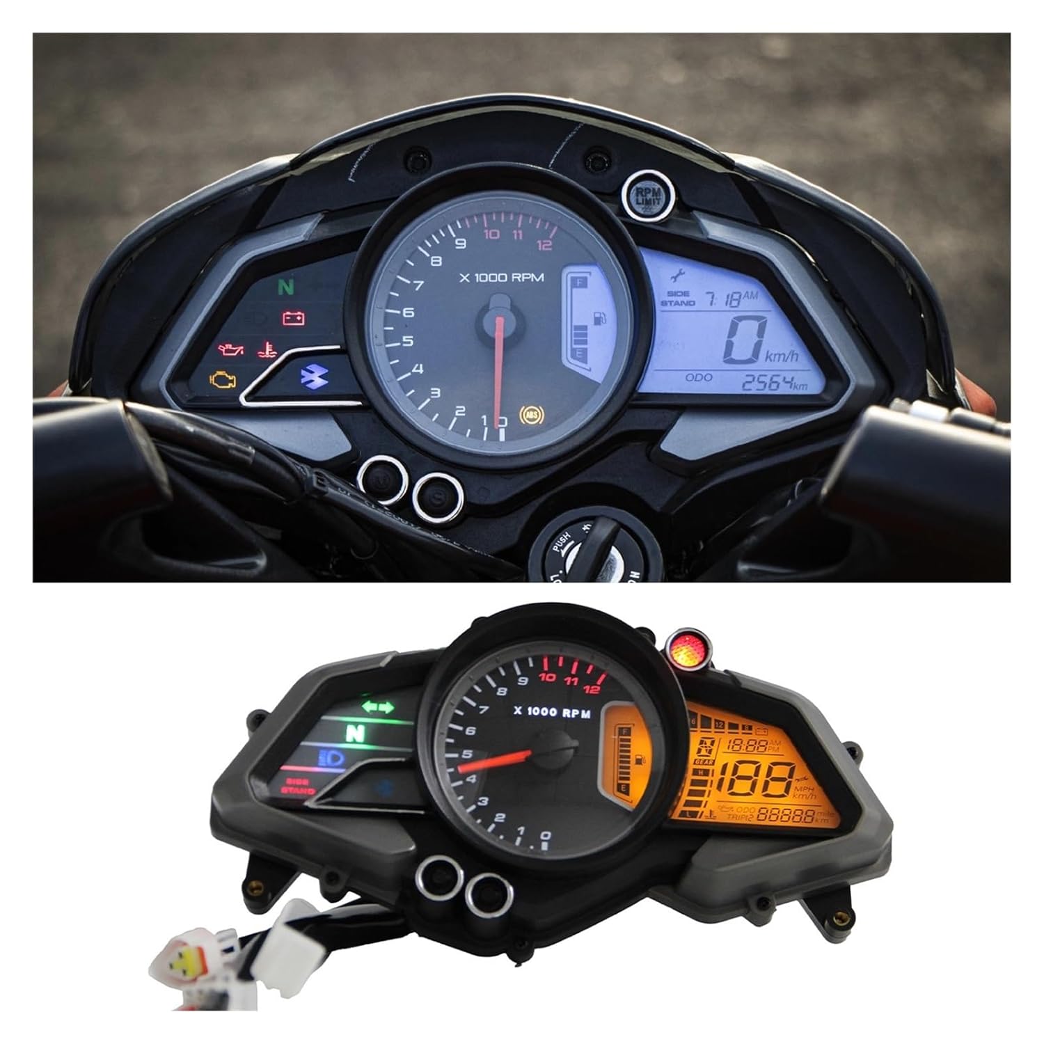 バイク用 機械式 スピードメーター に適合する Ba&jaj 200NS タコ