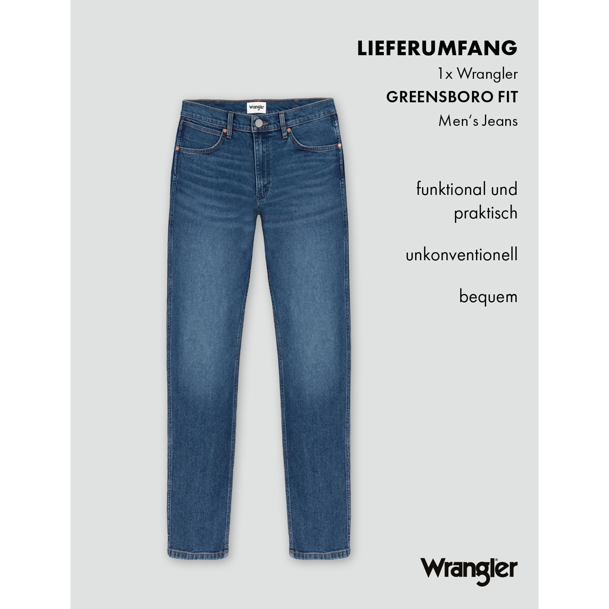 Wrangler Herren-Jeans Greensboro – Bild 8