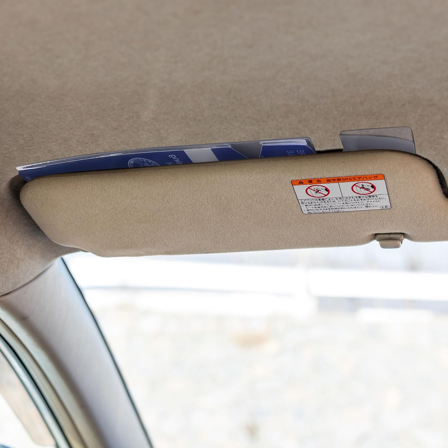 4 Pack Handicap Placard Holder for Auto, Clear PVC Parking Permit Hang Tag Sleeve 10.2" x 4.5", Rear View Mirror Accessories, Parking Passes Hanging for Car