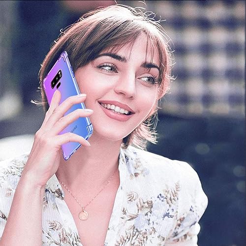 Miniatura 6 de Funda para Samsung Note 9, Galaxy Note 9 Cute Case Girls Women, Gradient Slim Anti Scratch Soft Clear TPU Funda a prueba de golpes para Samsung