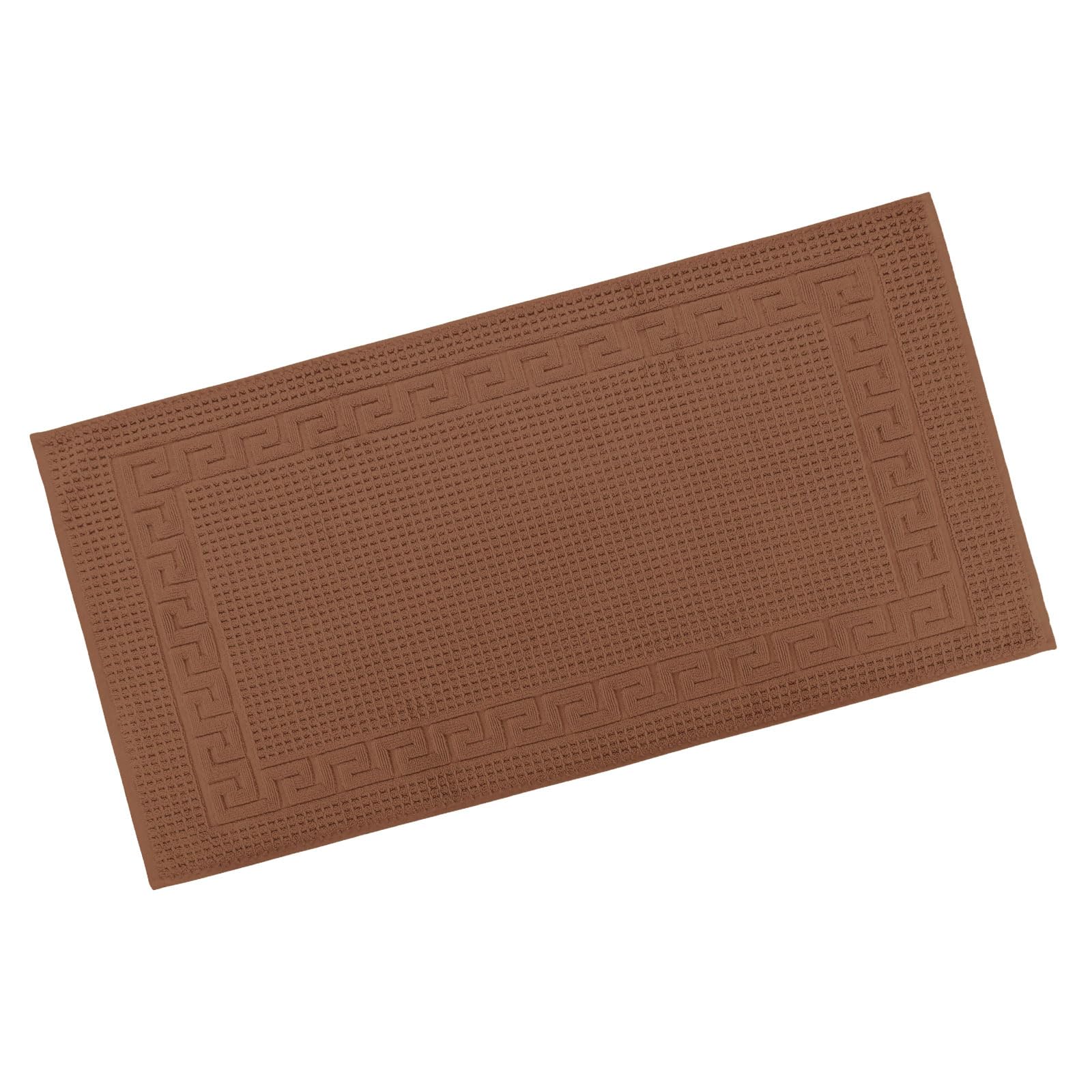 Tapis de bain Moon marron 1100 g/m² pour créer une ambiance de spa thermal à la maison