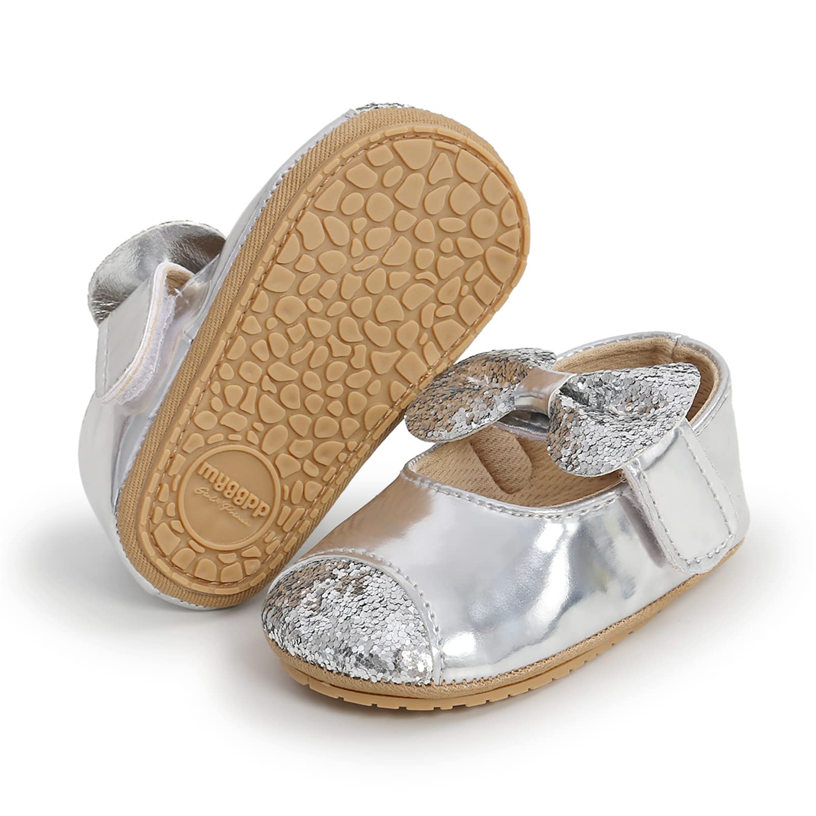 RVROVIC Baby Girl Moccasins Infant Princess Sparkly Premium Lightweight Soft Sole Prewalker Toddler Girls Shoes — view 32