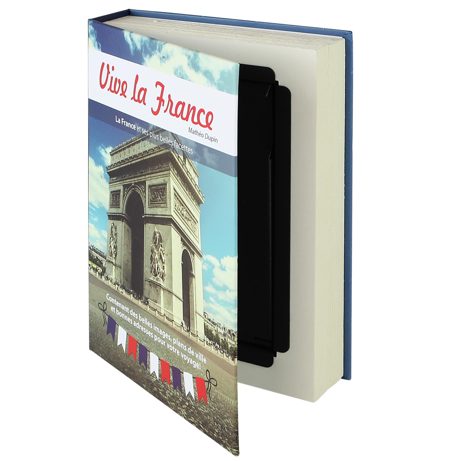 HMF 80925 Livre coffre-fort, Caisse à Monnaie camouflée, Pages de Papier Originales, 23 x 15 x 4 cm