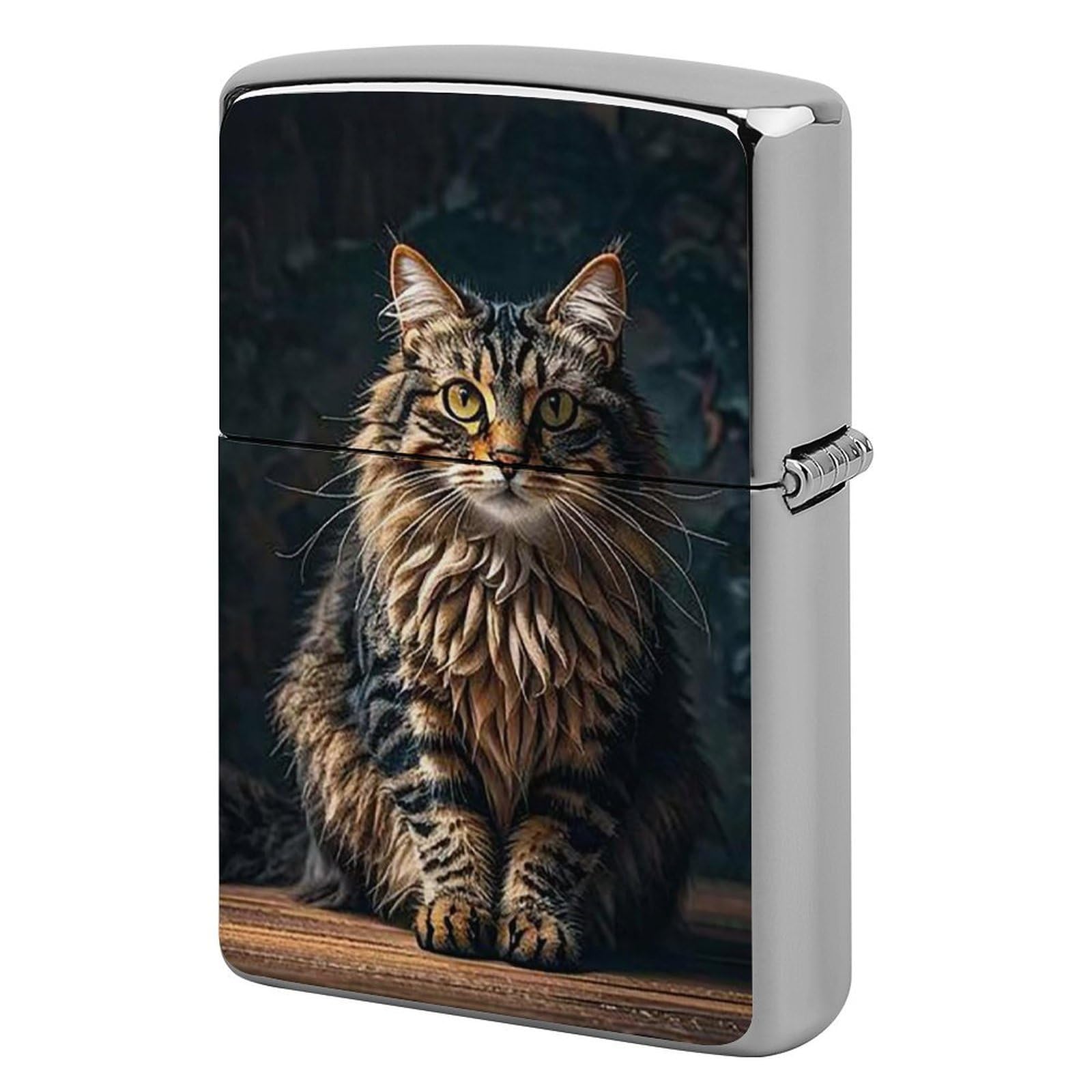 Cute and Lovely Cat Lighter Case for Men, Personalized Lighter Cover for Valentine's Day Gifts, Flip-Top Lighters Shell for Outdoor, Portable Lighters Protective Sleeve