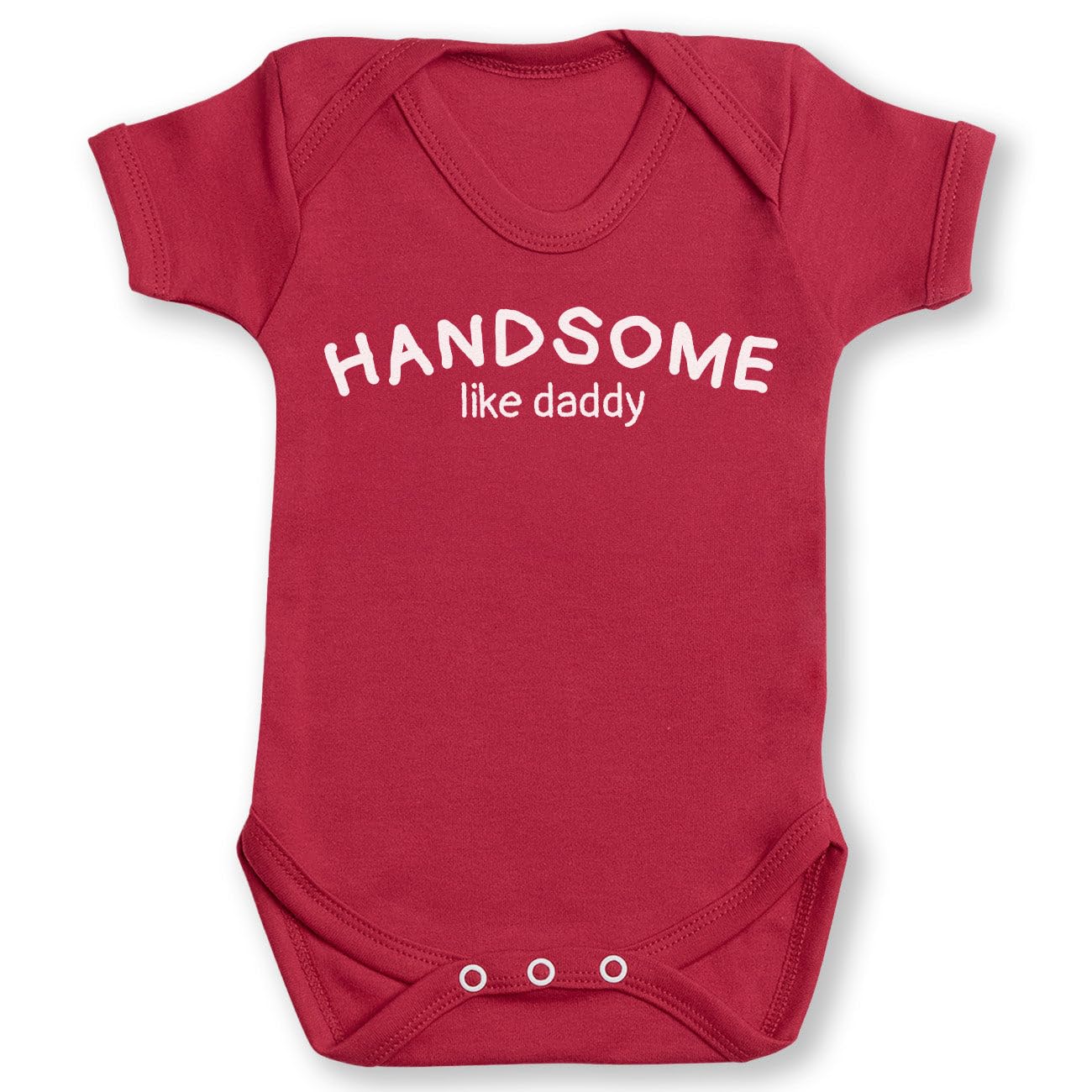 The Gift Project Grey Handsome Like Daddy - Baby Bodysuit - Baby Gift - 3-6M